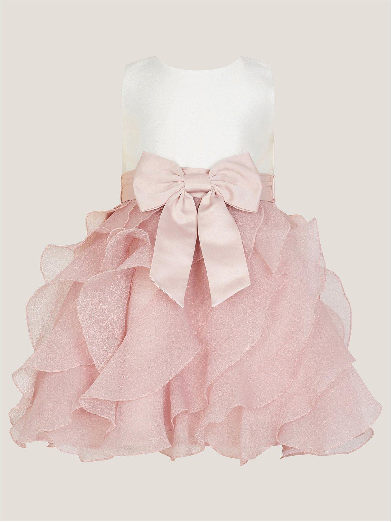 Monsoon Baby Girls Swirl Twirl Cancan Dress - Pink