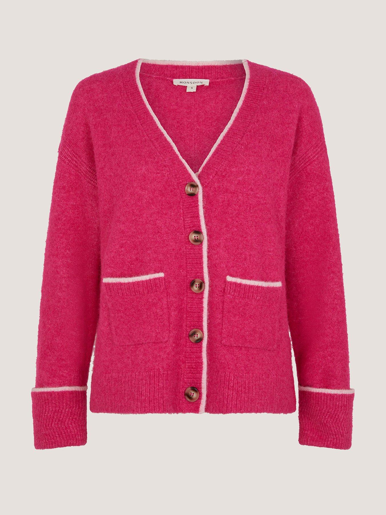 monsoon-oona-oversized-v-neck-cardigan-pinkback