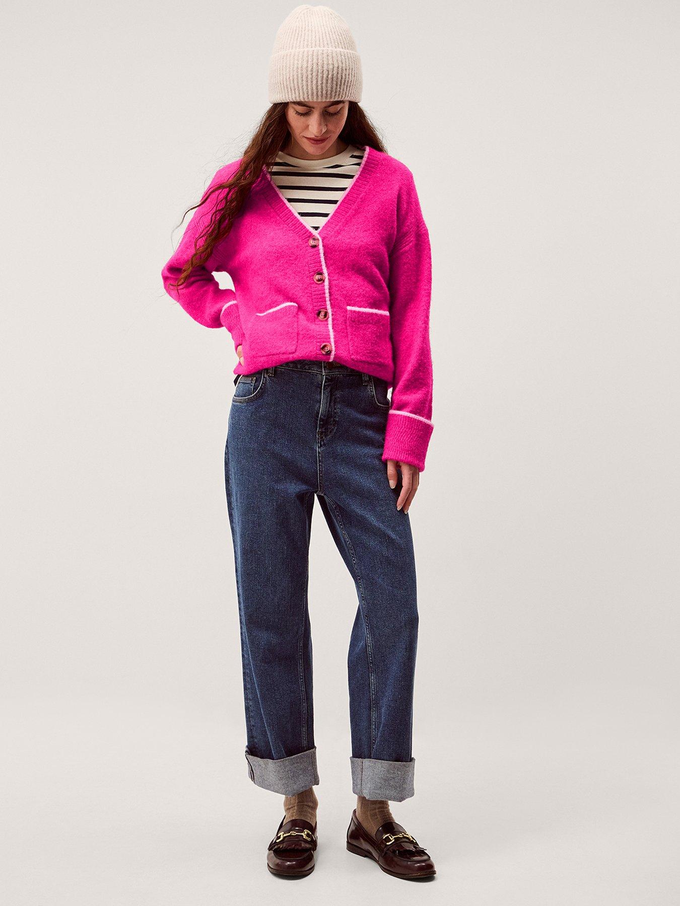 monsoon-oona-oversized-v-neck-cardigan-pinkdetail