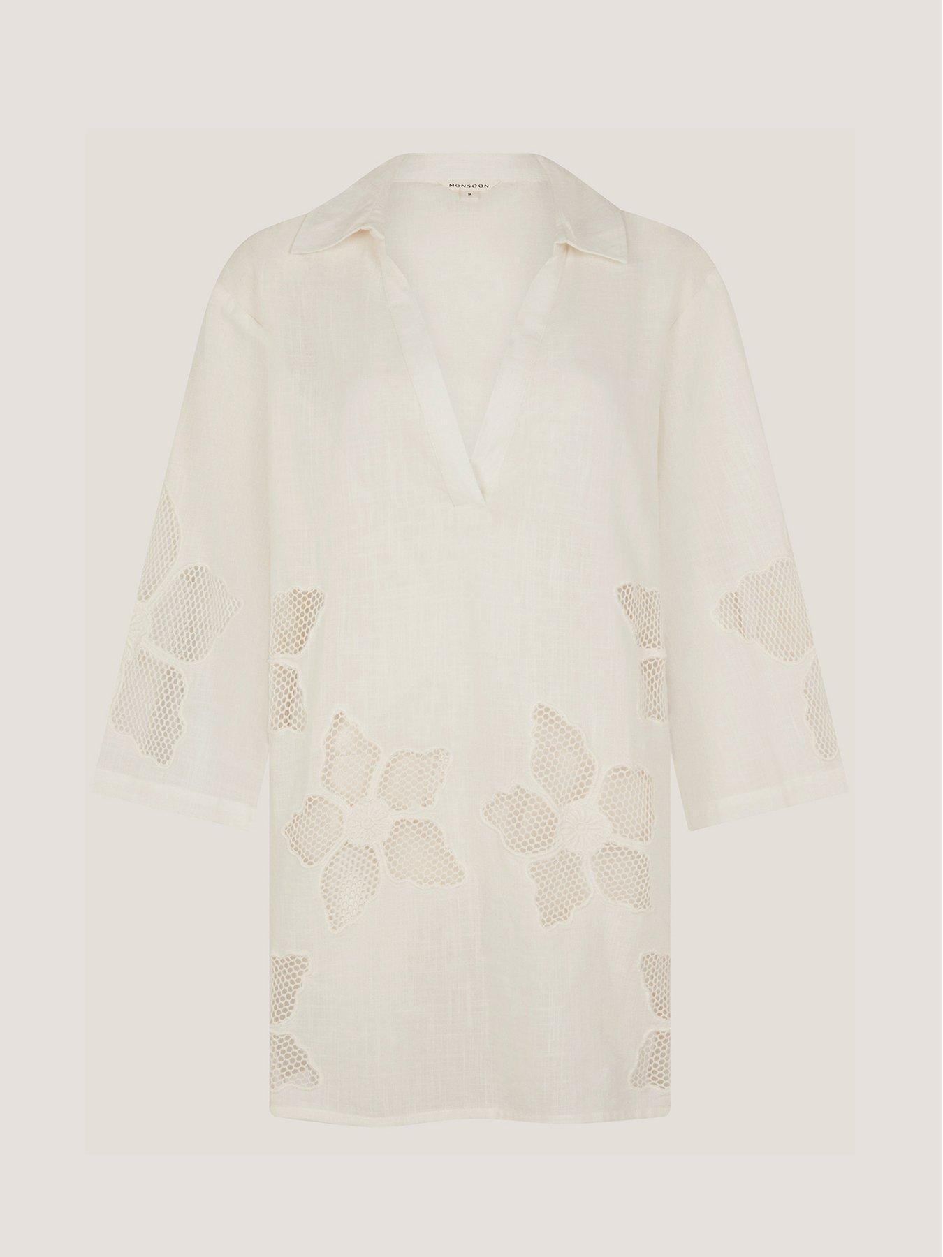 Image 4 of 5 of Monsoon Joanna Cutwork Shirt