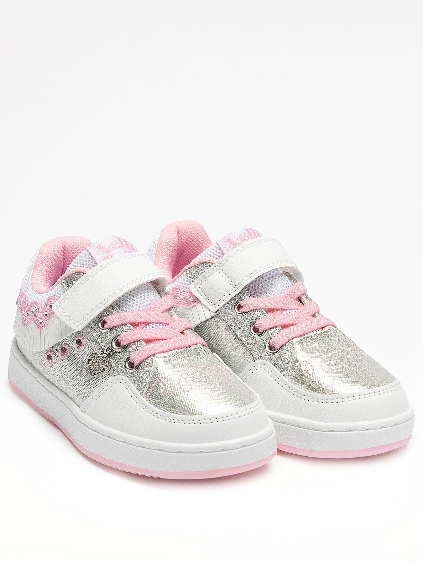 Image 2 of 5 of Lelli Kelly Frangetta Mix Scarpa Light-up Trainer - Silver