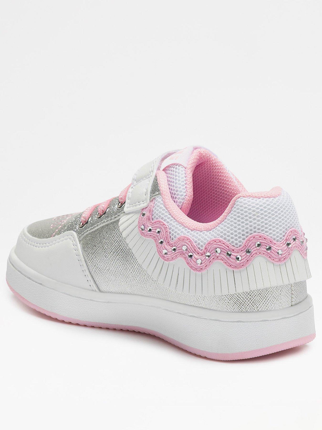Image 3 of 5 of Lelli Kelly Frangetta Mix Scarpa Light-up Trainer - Silver