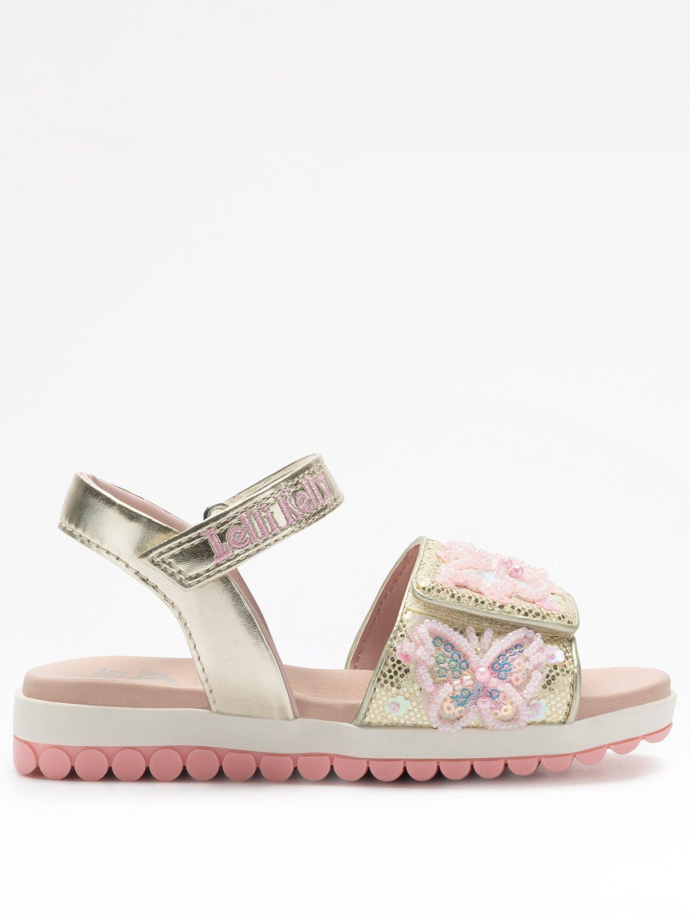 Image 2 of 5 of Lelli Kelly Emerald Metallic Beaded Sandal - Gold