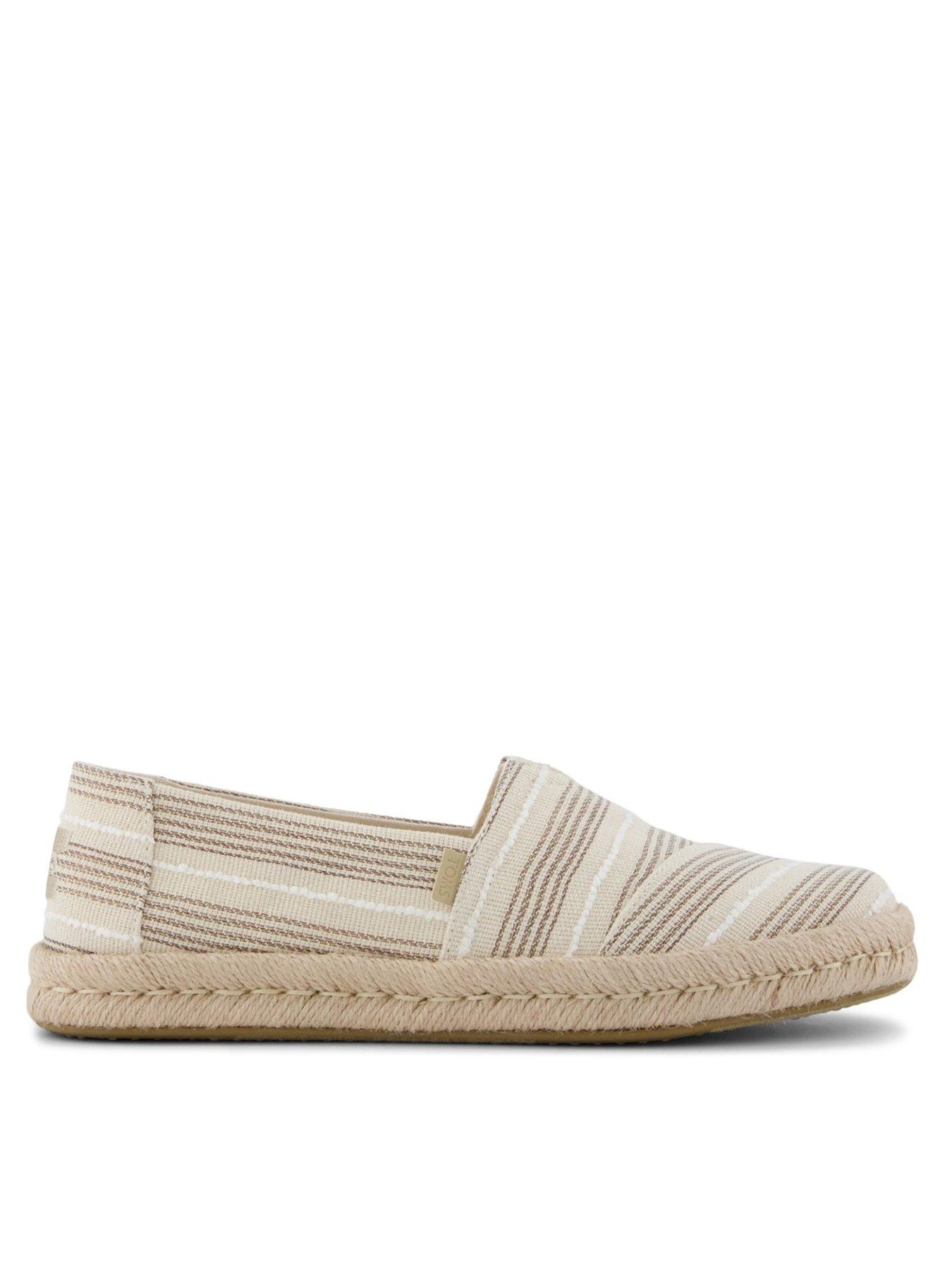 Image 1 of 5 of TOMS Alpargata Plus - Natural Metallic Stripe