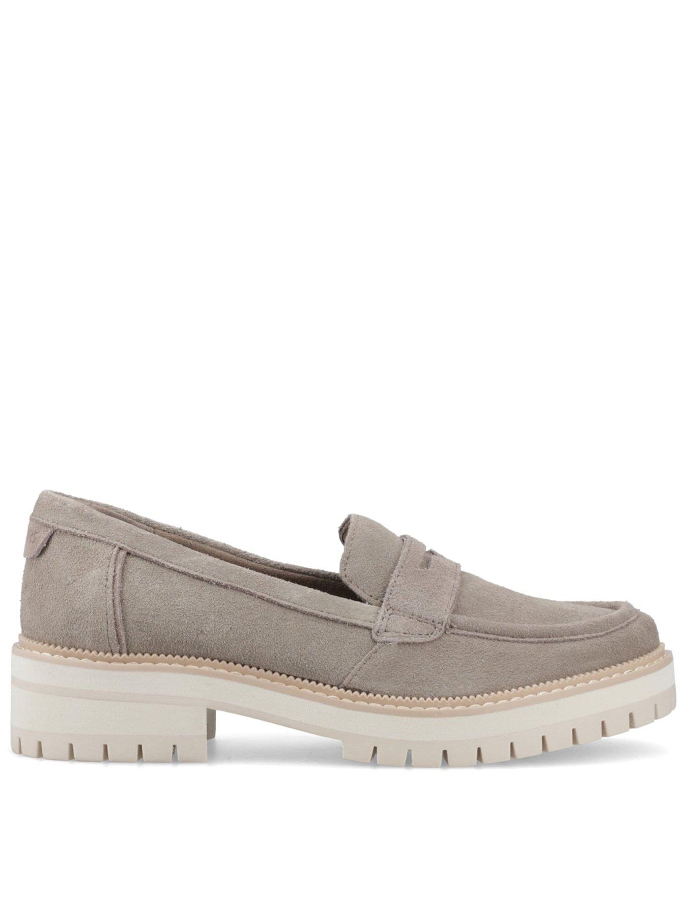 Image 1 of 5 of TOMS Cara Loafer - Beige Suede
