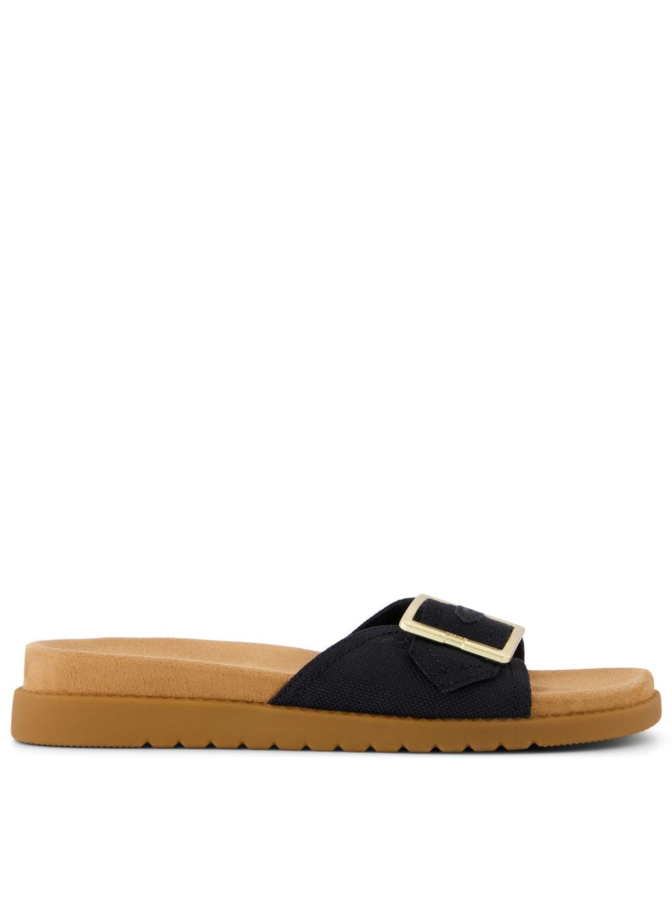 Image 1 of 5 of TOMS Marin Slider Sandals - Black