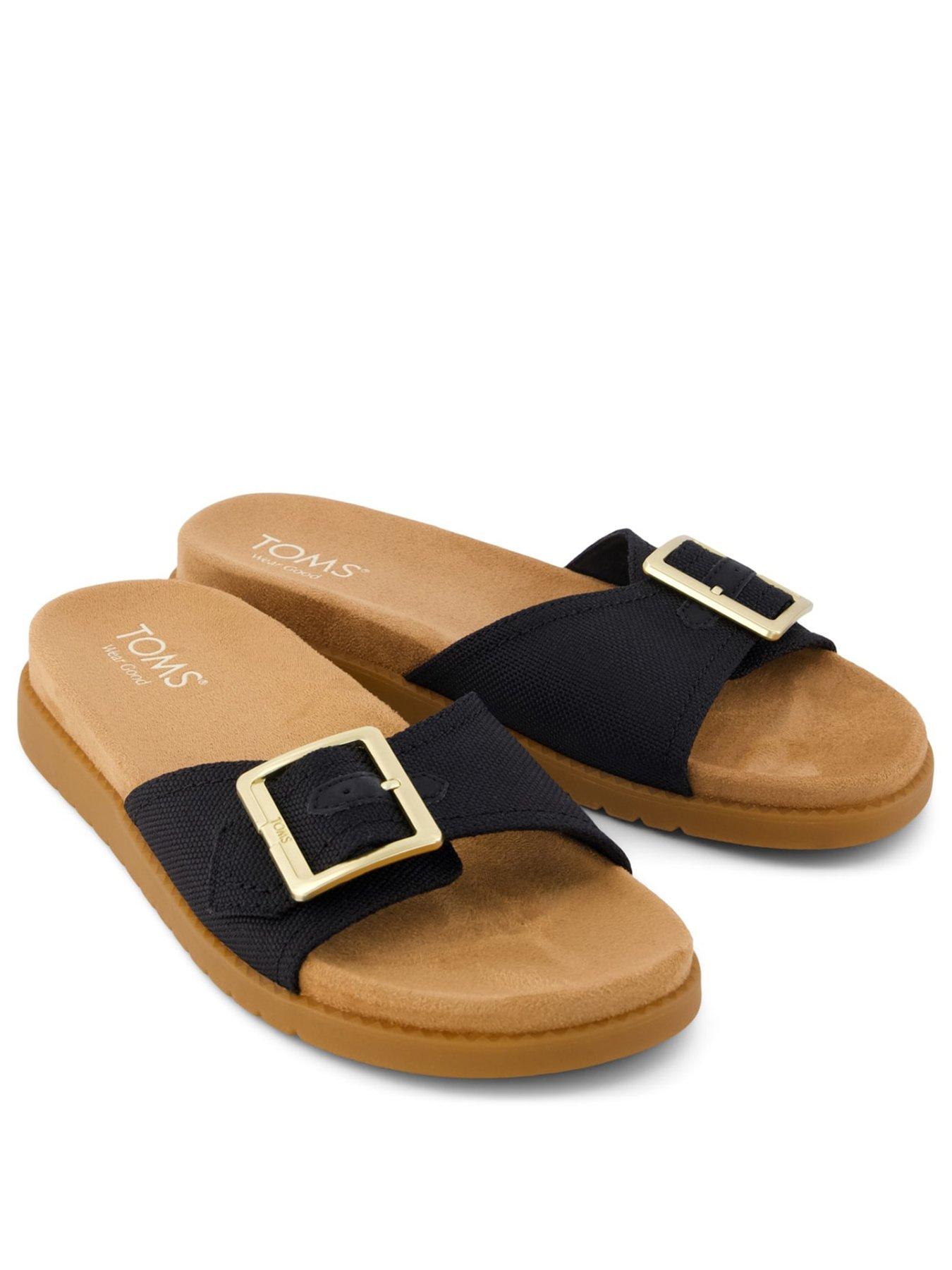 Image 2 of 5 of TOMS Marin Slider Sandals - Black