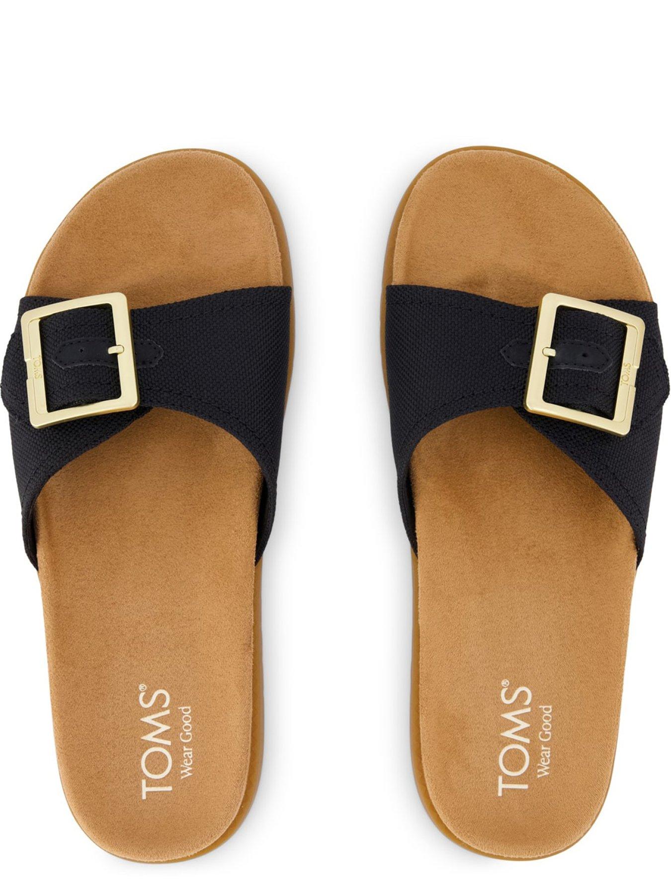 Image 4 of 5 of TOMS Marin Slider Sandals - Black