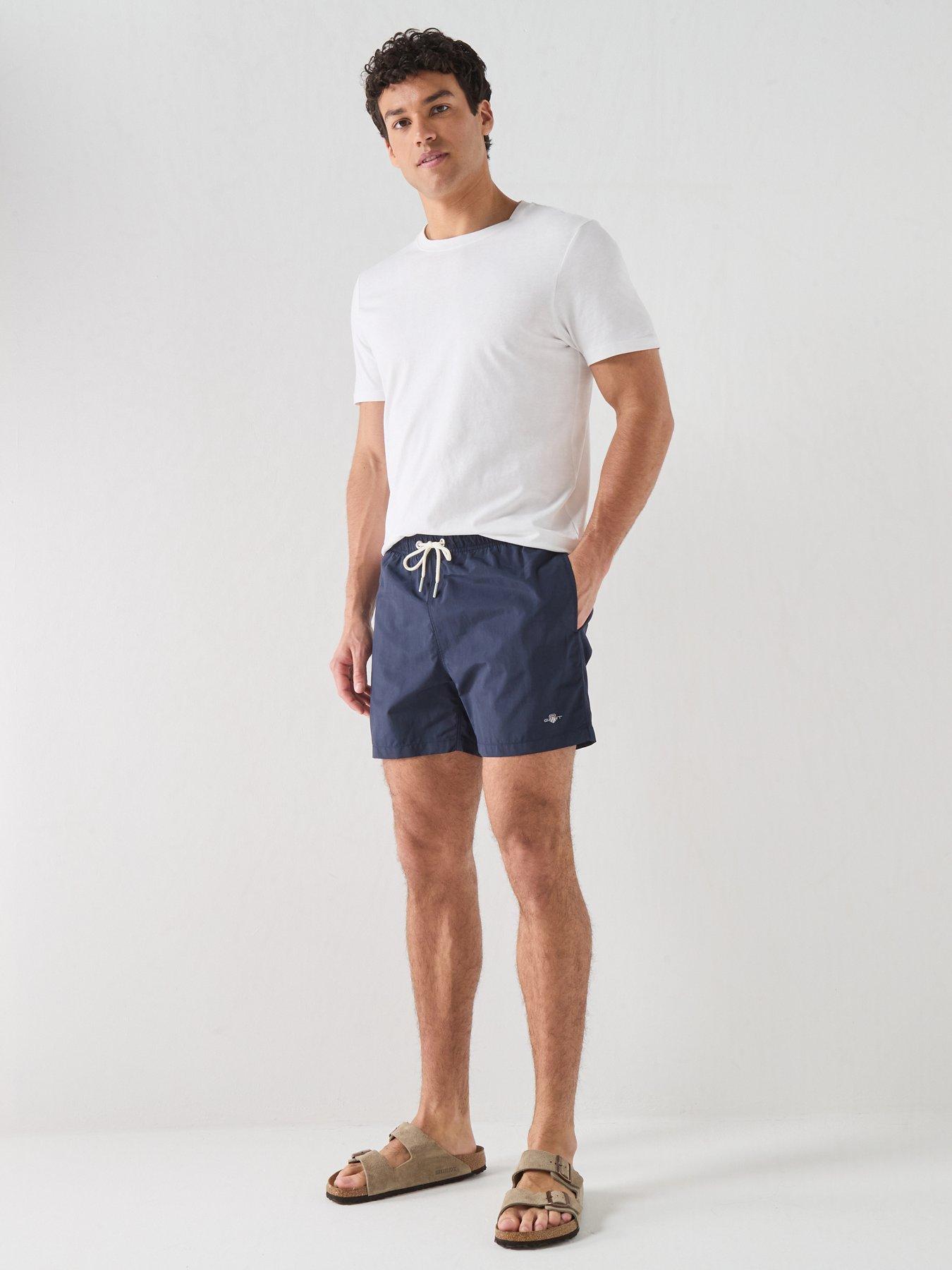 Image 3 of 6 of GANT Logo Swim Shorts - Blue
