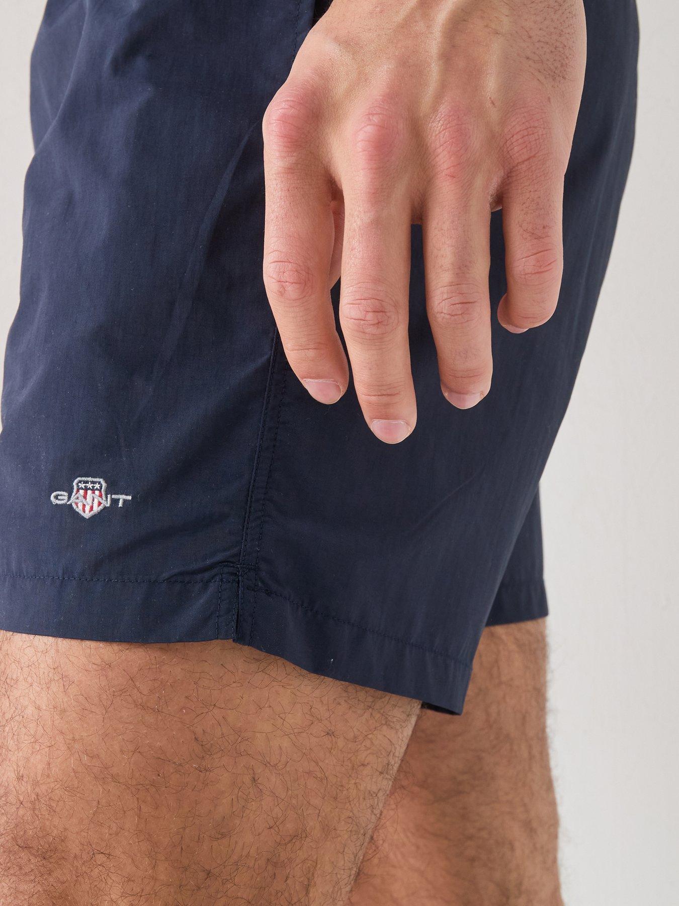 Image 4 of 6 of GANT Logo Swim Shorts - Blue