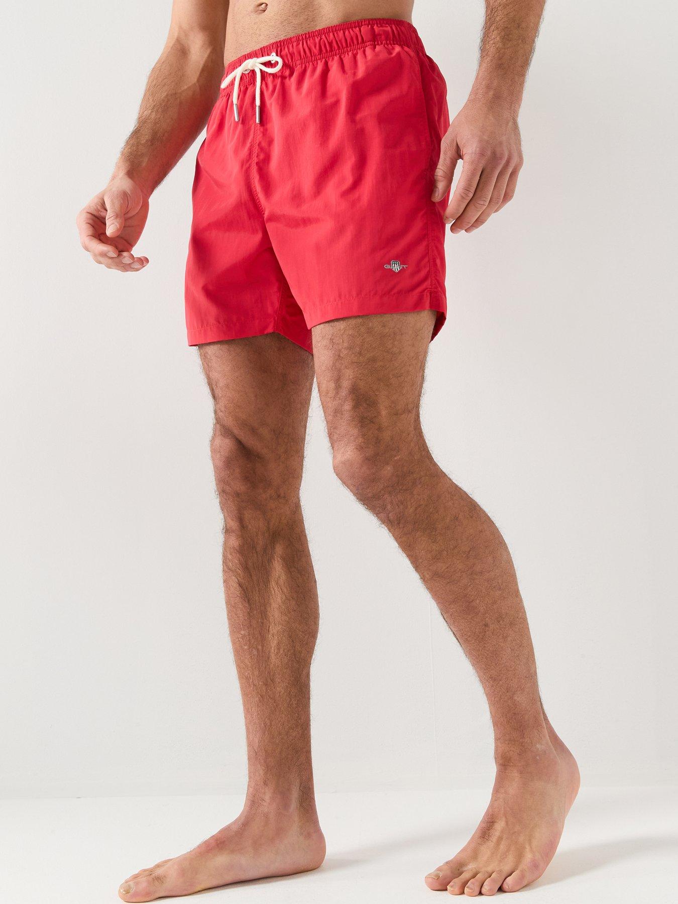 GANT Logo Swim Shorts - Red