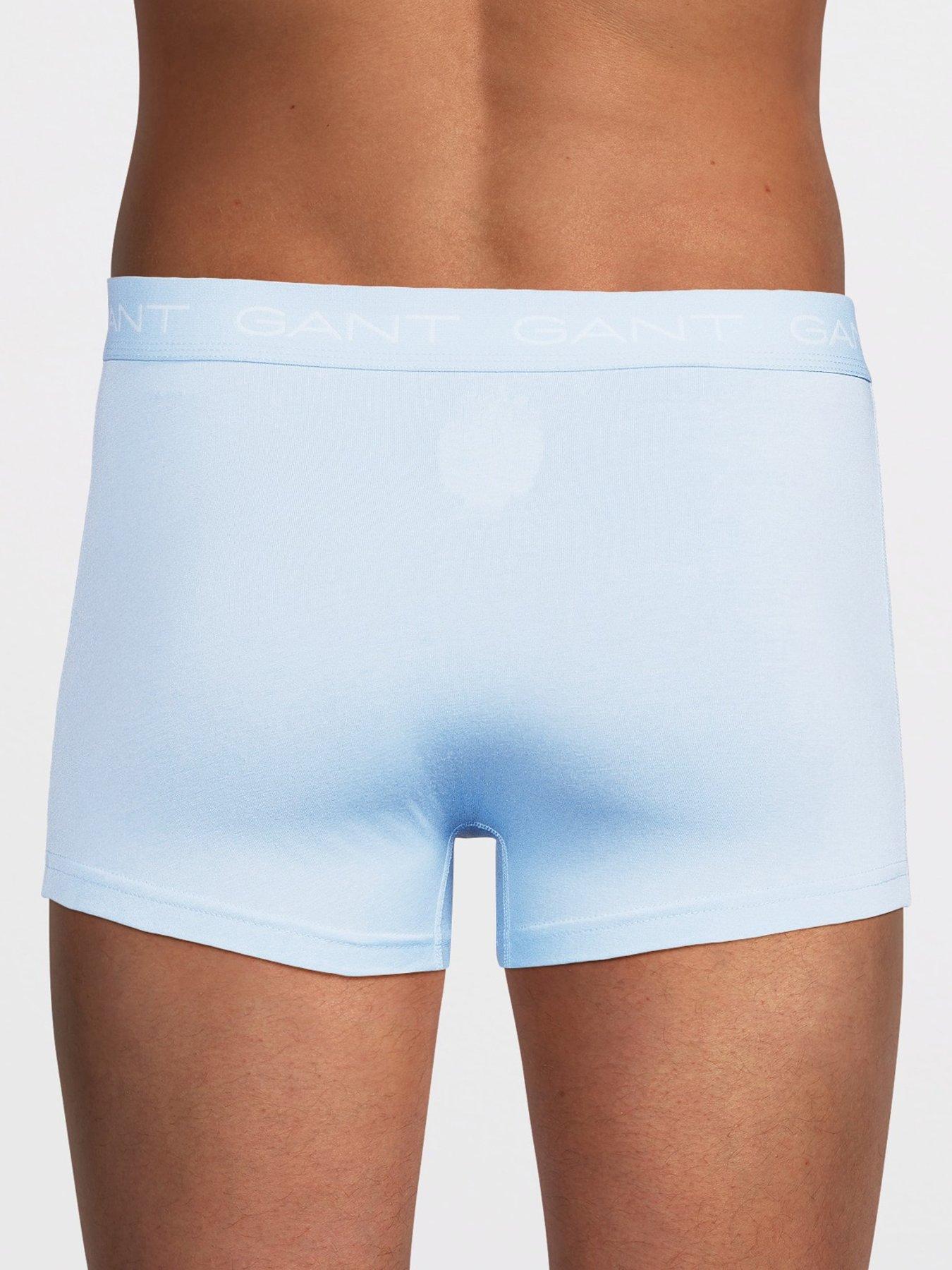 Image 3 of 4 of GANT 3 Pack Plain/Stripe Trunks - Blue