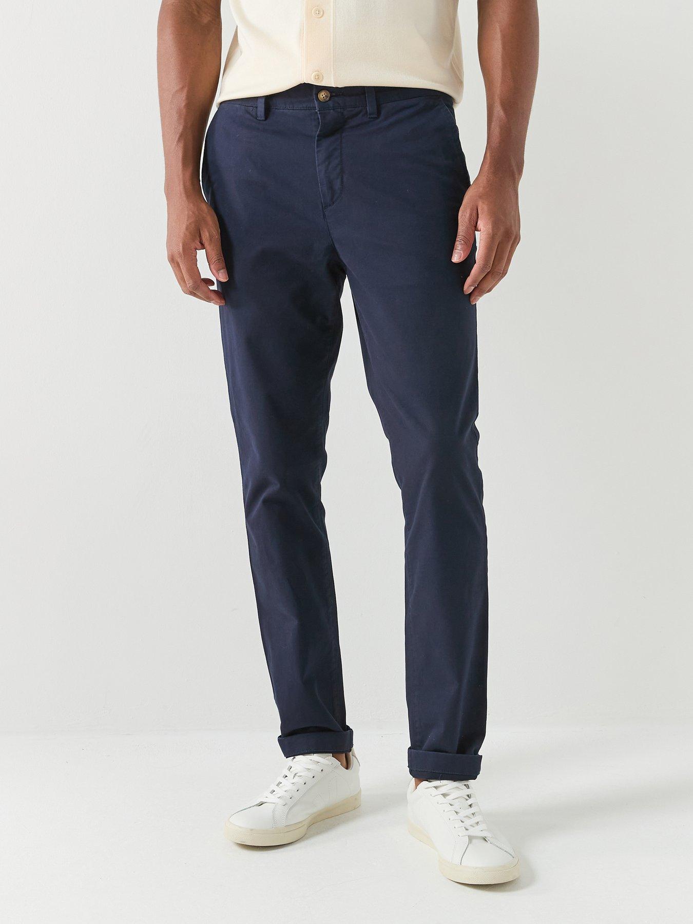 Image 1 of 5 of GANT Classic Slim Fit Chinos - Navy