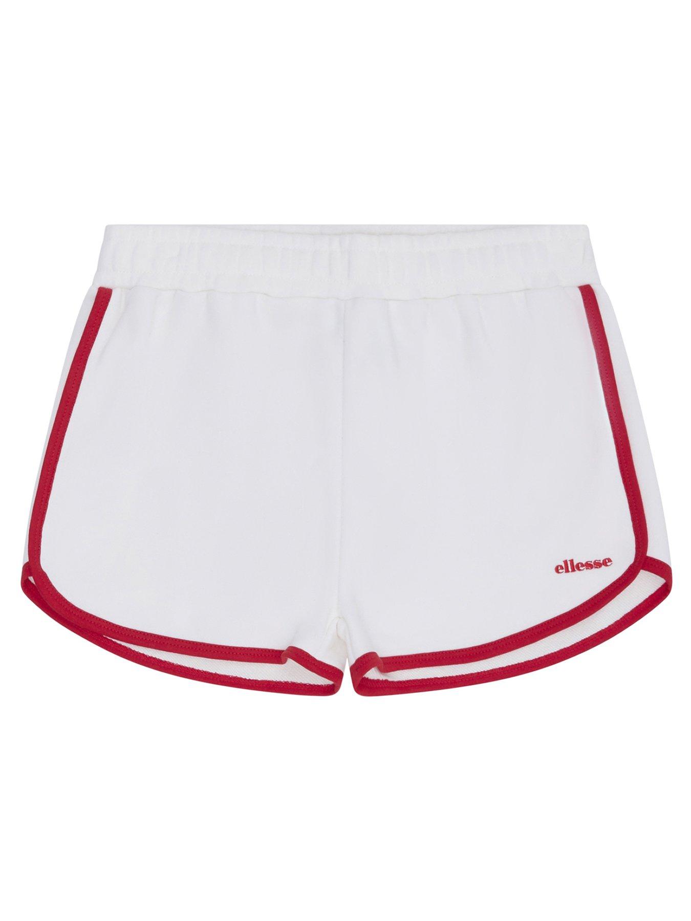 ellesse-junior-girls-cinzanni-shorts-off-whiteredfront