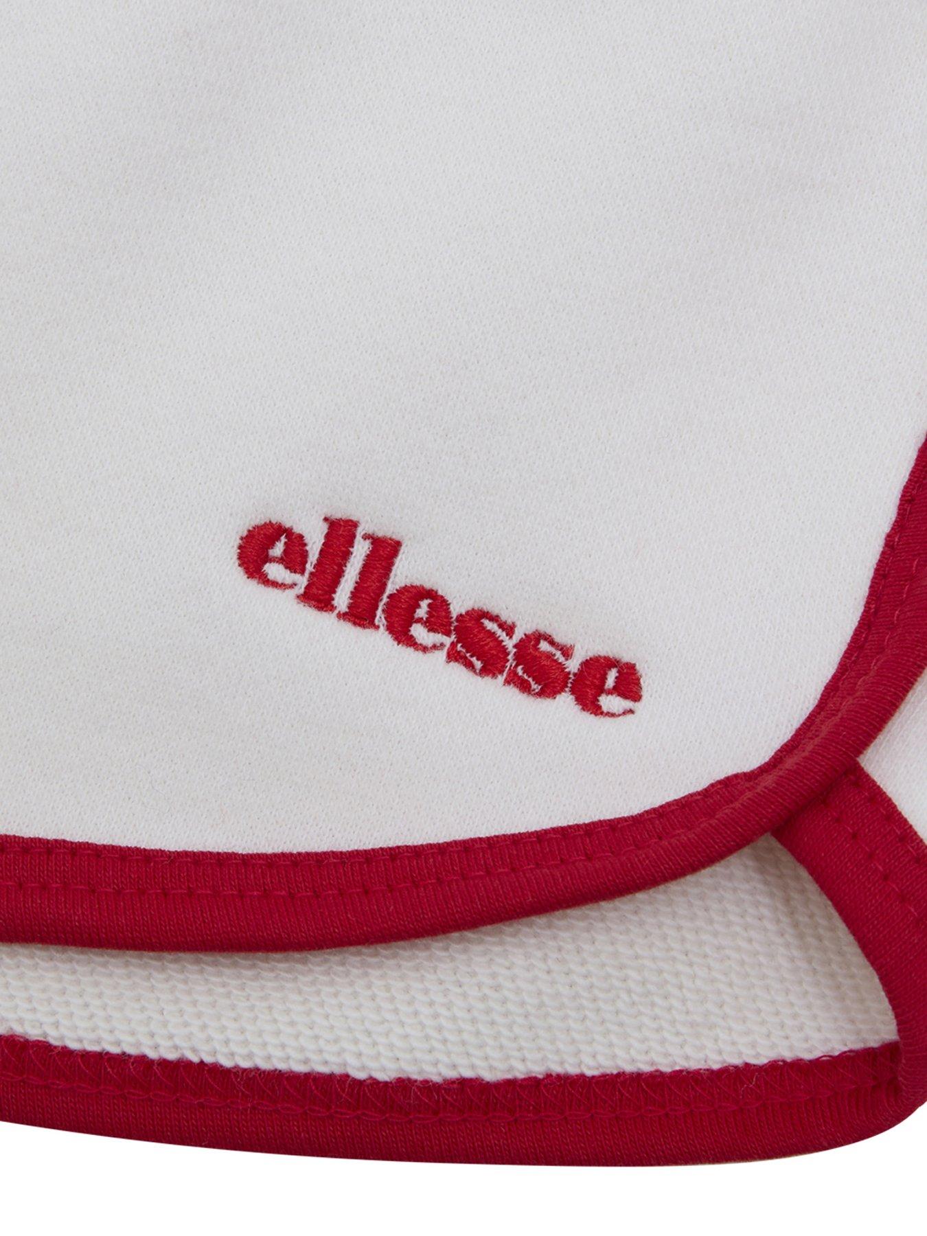 ellesse-junior-girls-cinzanni-shorts-off-whiteredoutfit