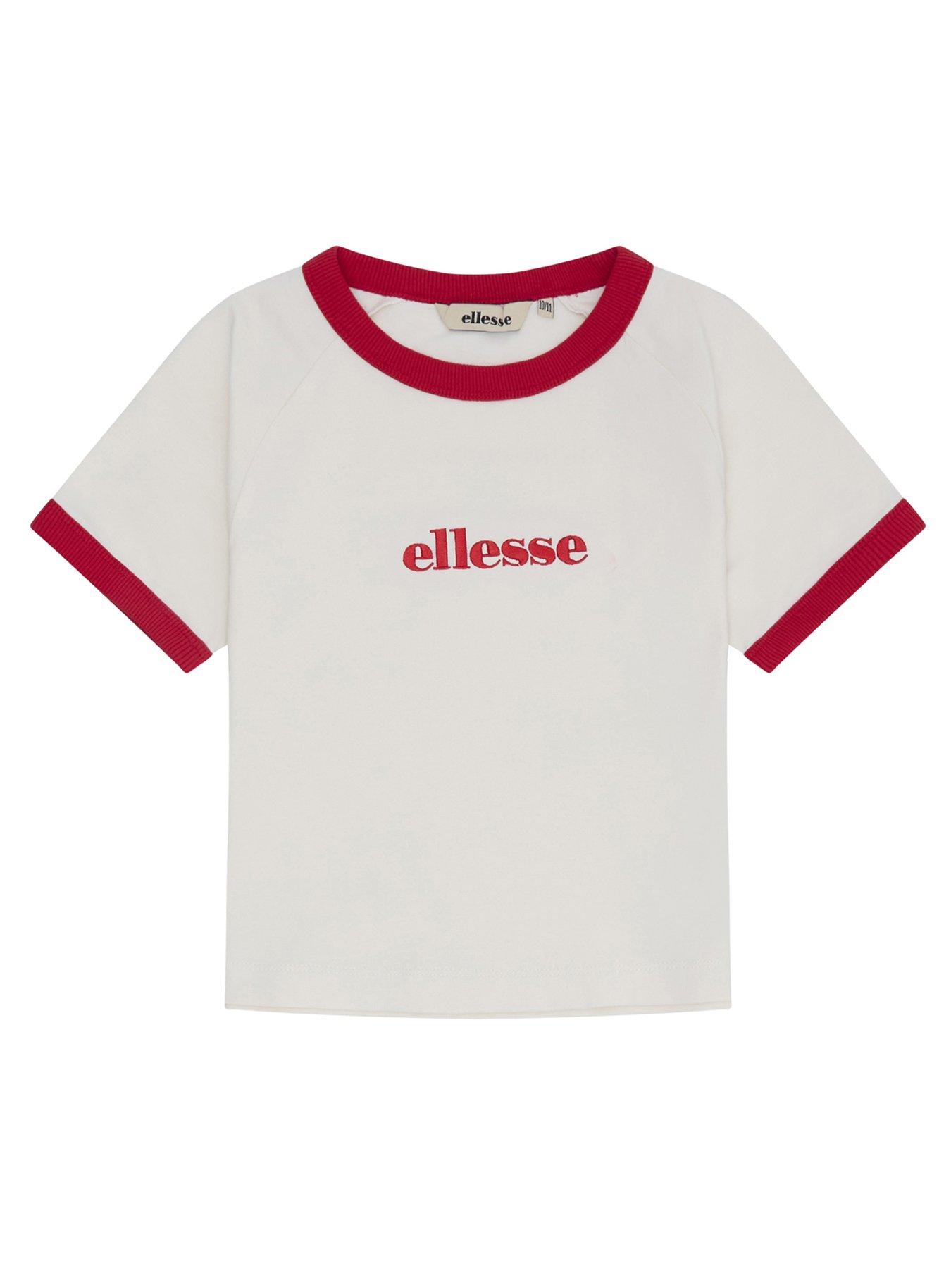 ellesse-junior-girls-carpano-t-shirt--off-whitered