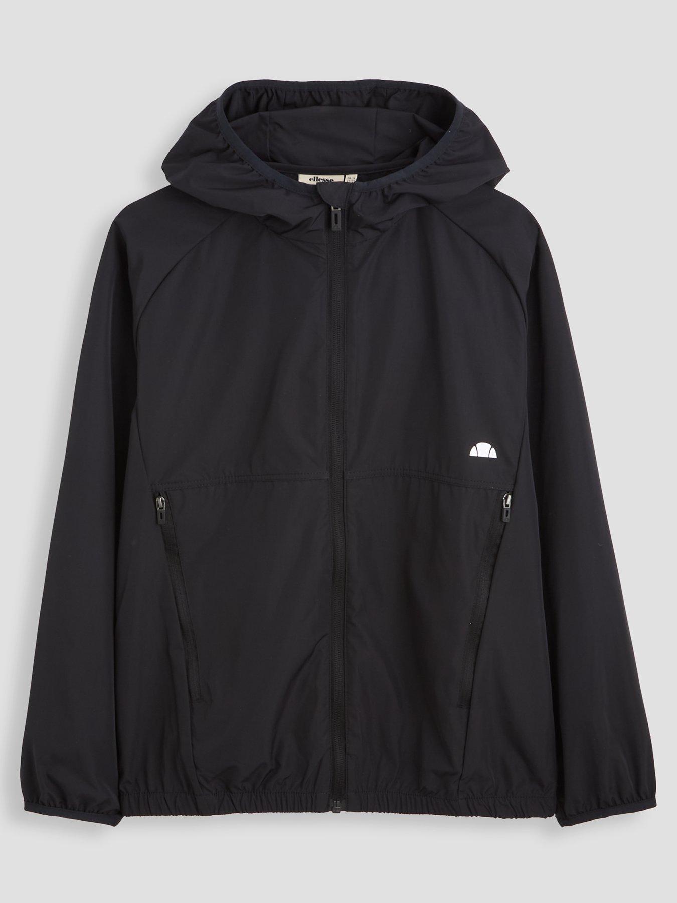 ellesse-unisex-garbon-windrunner-jacket-blackfront