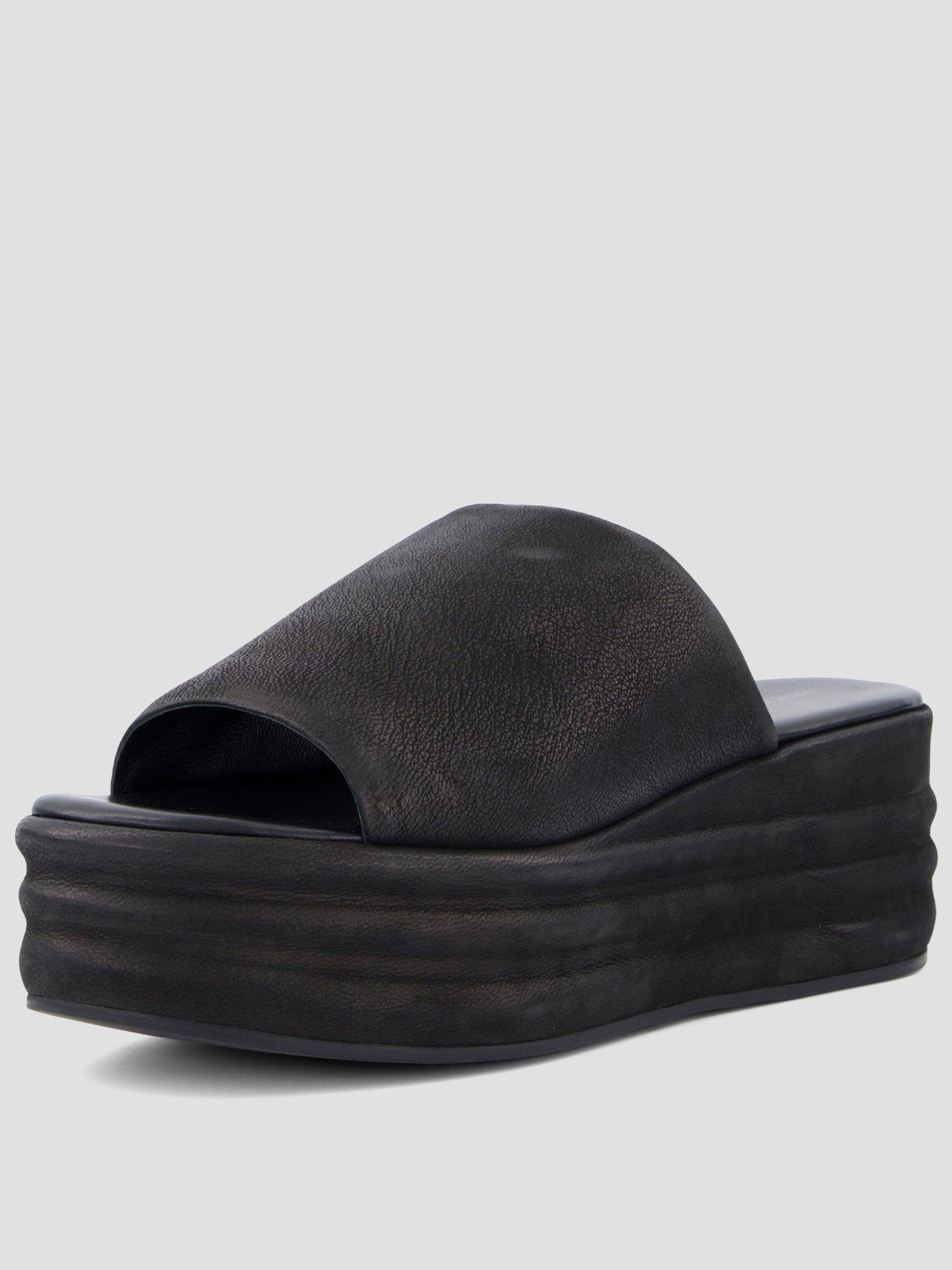 FREE PEOPLE Harbor Flatform Sandals - Black