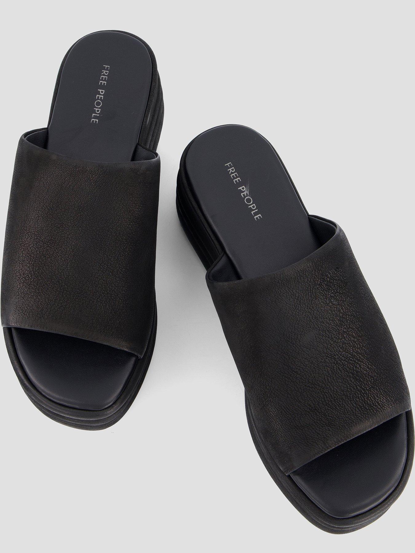 Image 3 of 7 of FREE PEOPLE Harbor Flatform Sandals - Black