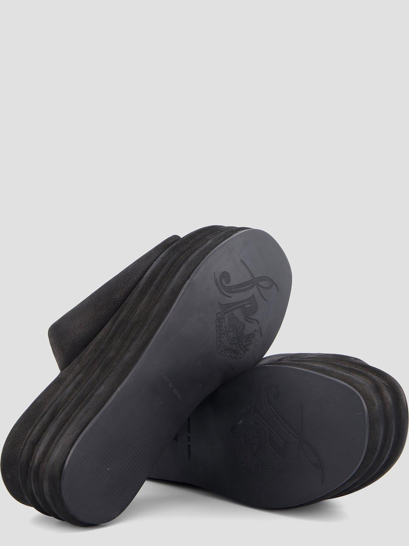 Image 4 of 7 of FREE PEOPLE Harbor Flatform Sandals - Black