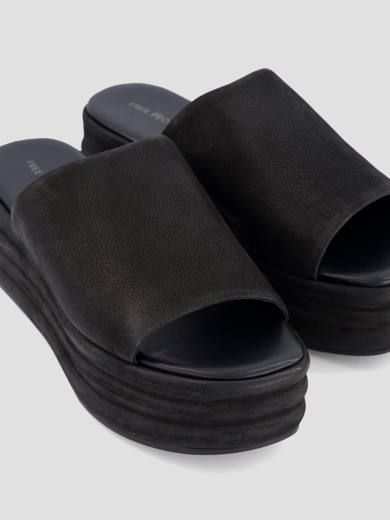 Image 5 of 7 of FREE PEOPLE Harbor Flatform Sandals - Black