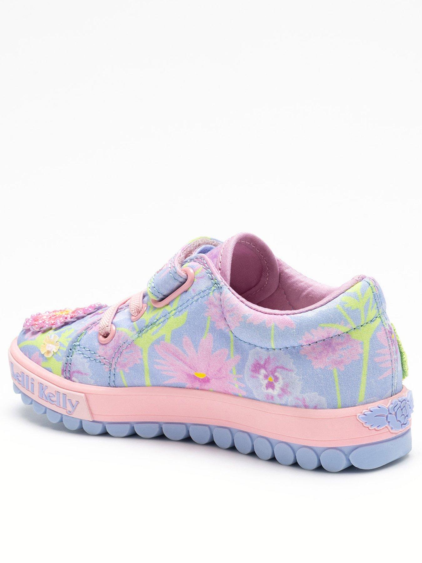 Image 3 of 5 of Lelli Kelly Eloise Strap Scarpa Beaded Trainer - Purple