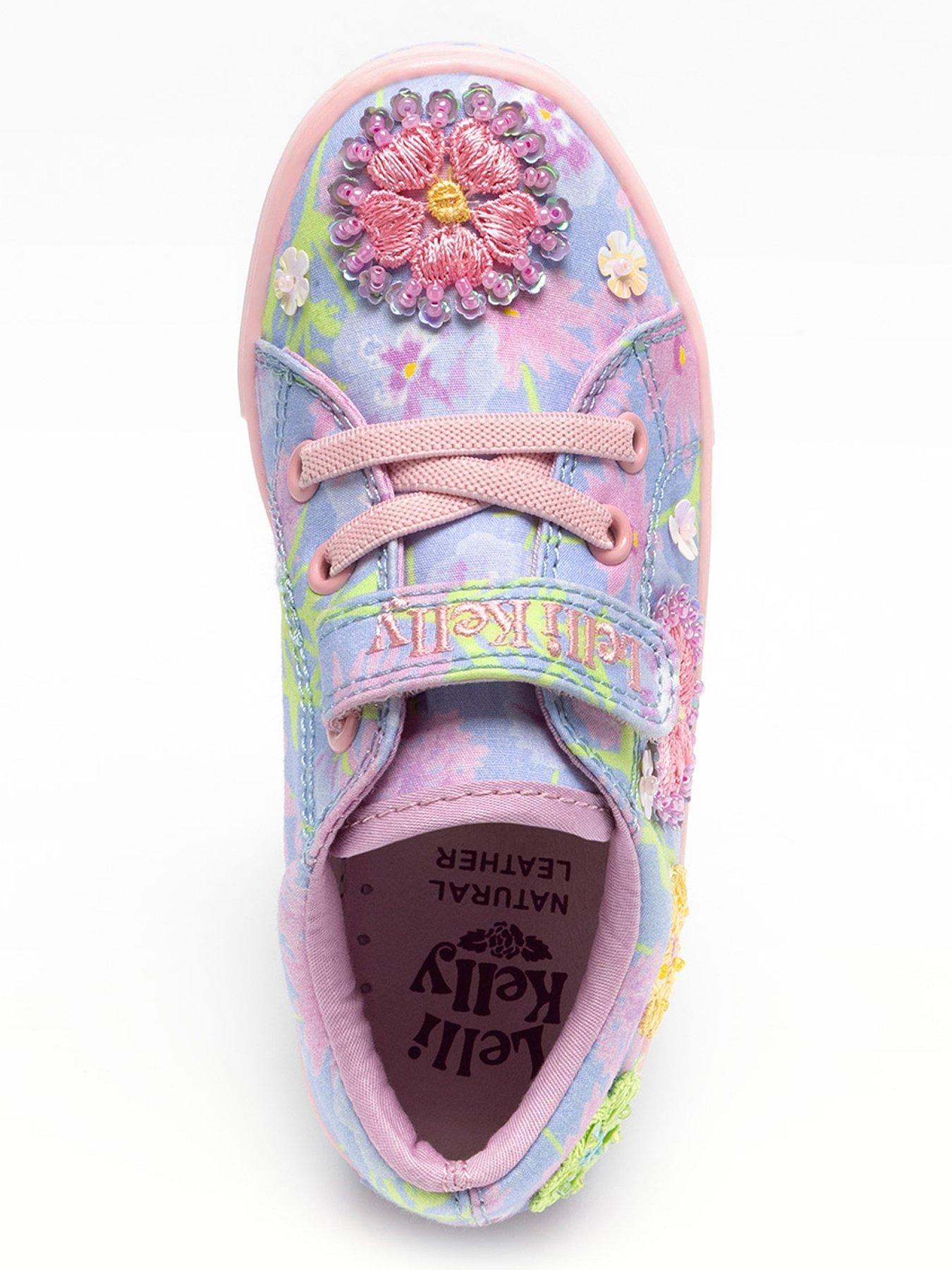 Image 4 of 5 of Lelli Kelly Eloise Strap Scarpa Beaded Trainer - Purple