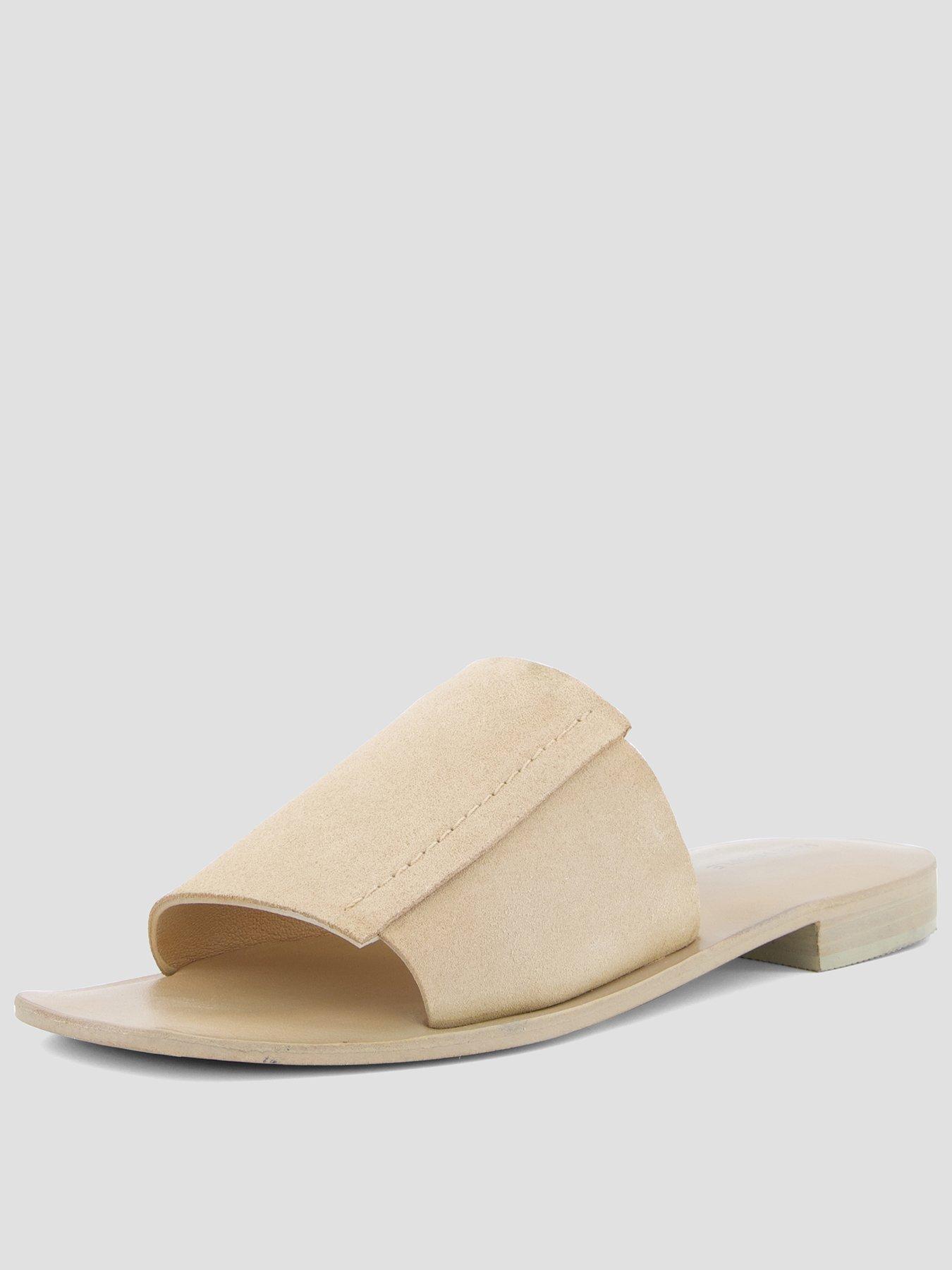 FREE PEOPLE Verona Slide Sandals - Beige