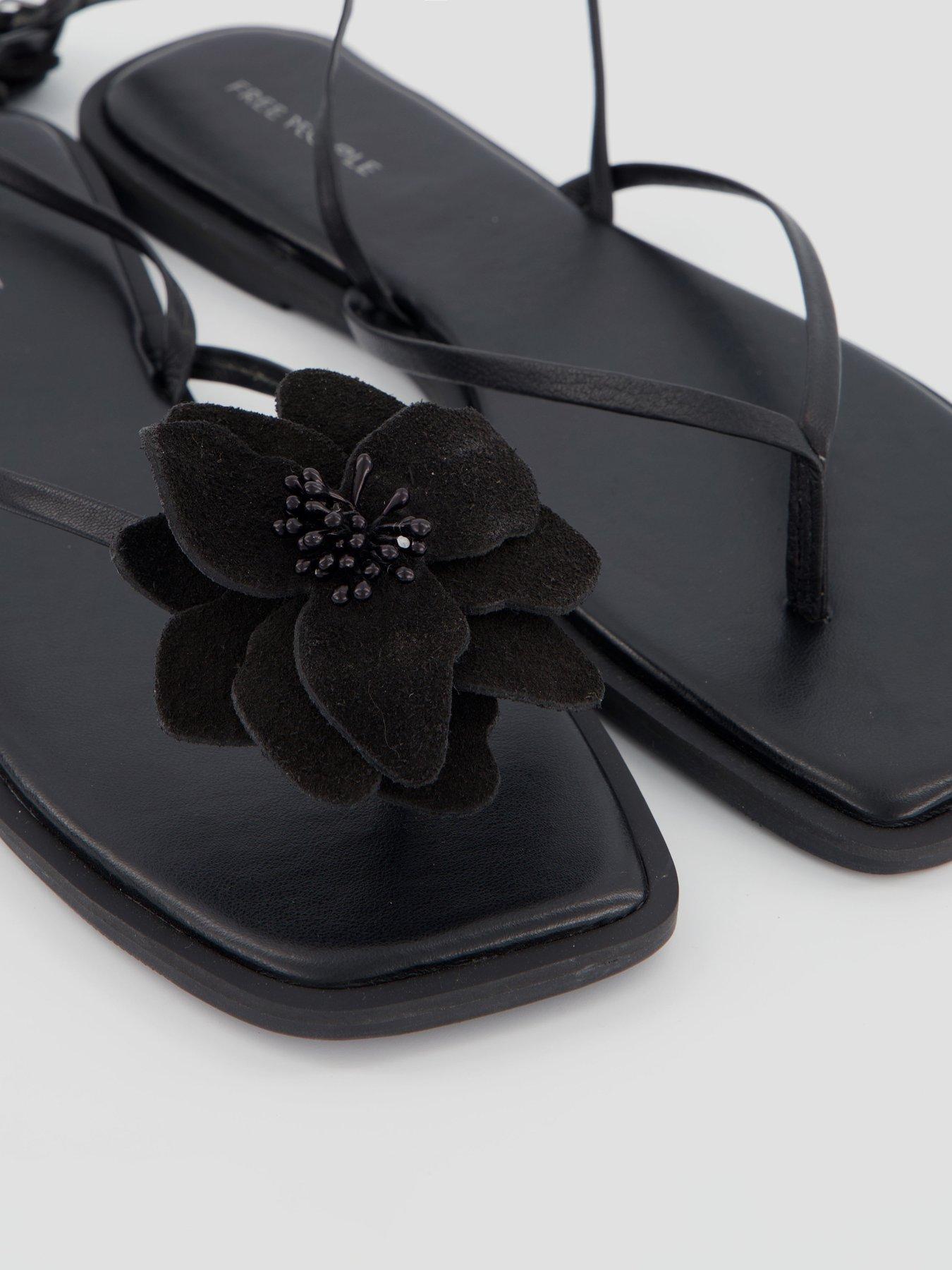 Image 6 of 6 of FREE PEOPLE Mismatch Magnolia Sandal - Black