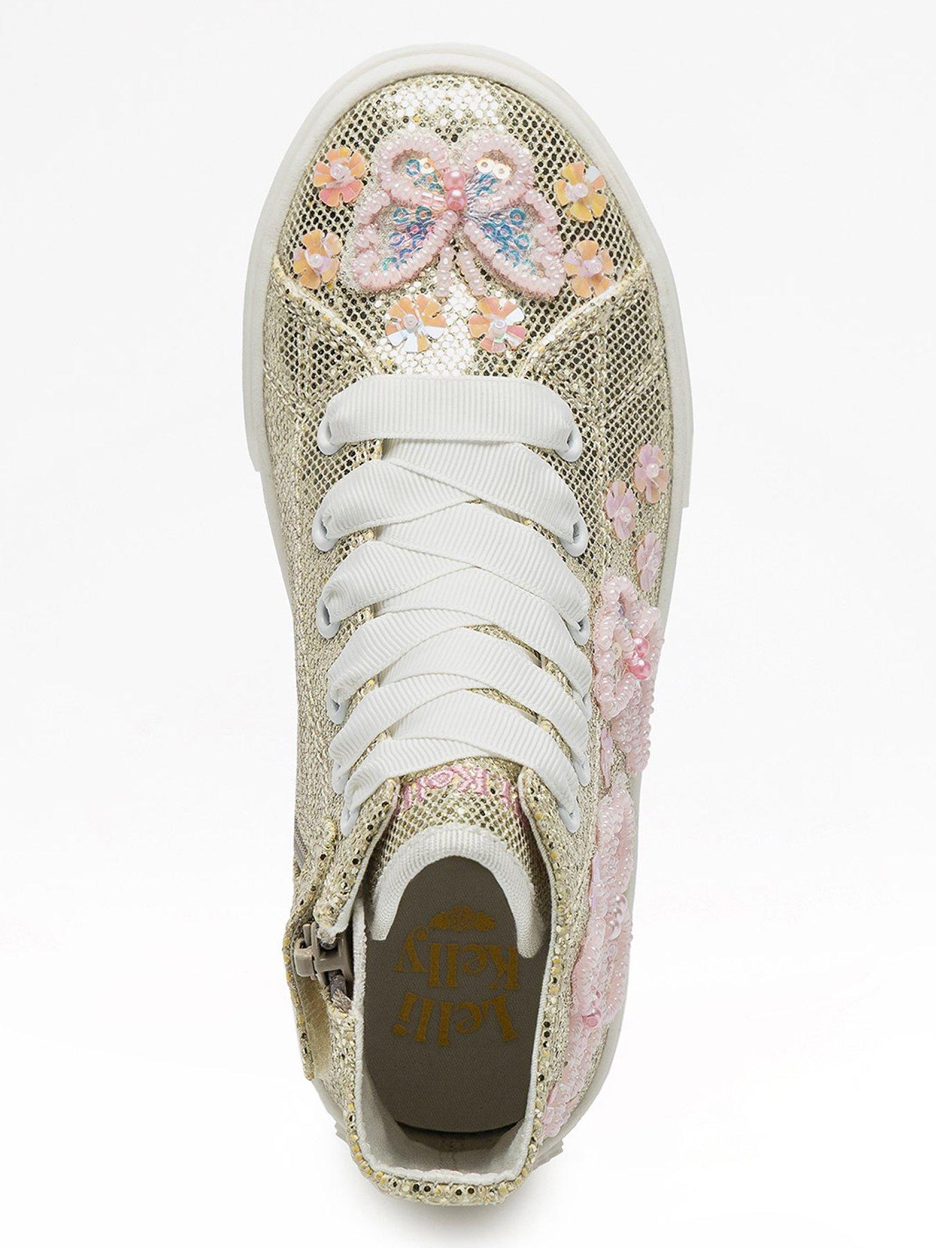 Image 3 of 4 of Lelli Kelly Emerald Scarpa Glitter Trainer - Gold
