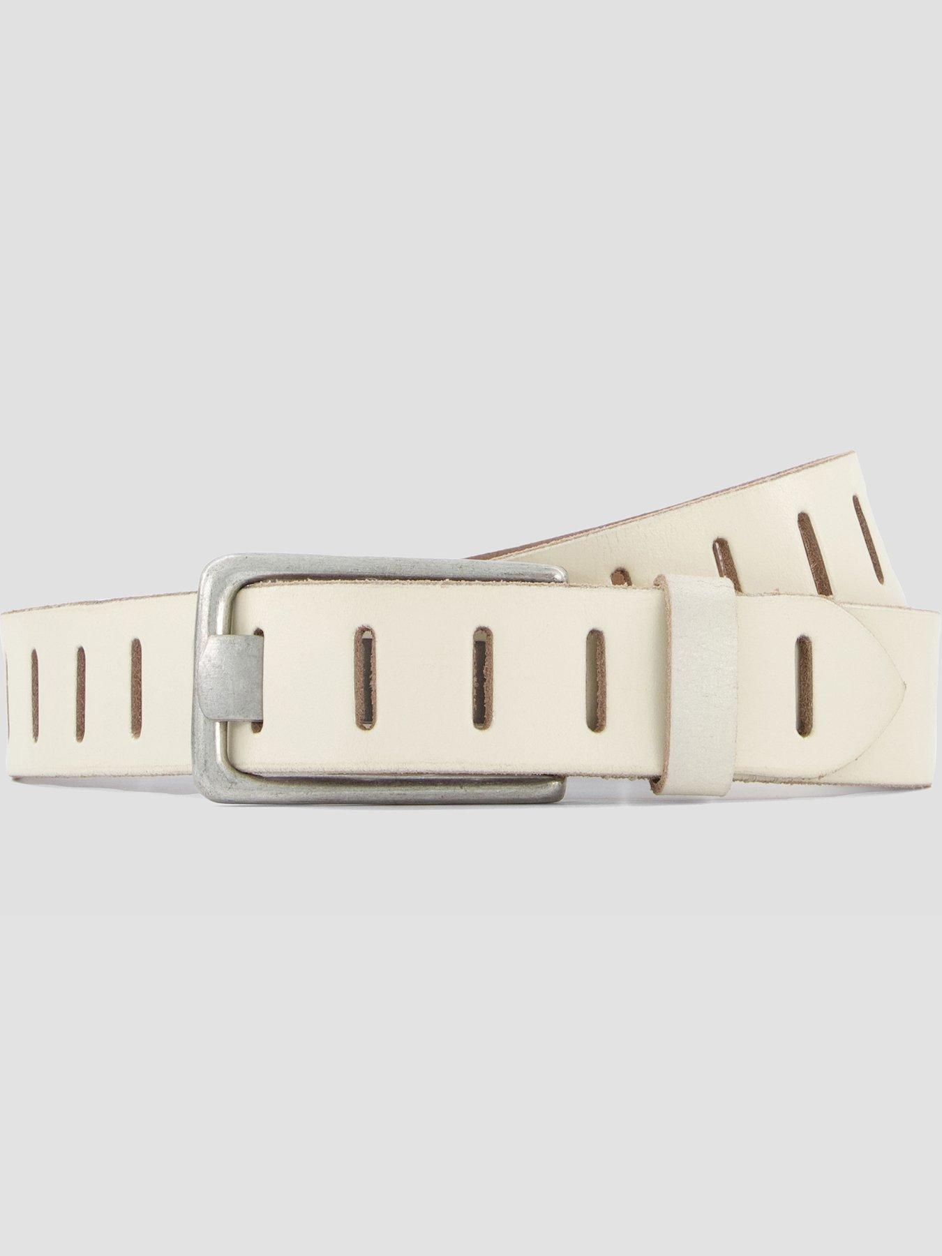 FREE PEOPLE We The Jona Leather Belt - Cream