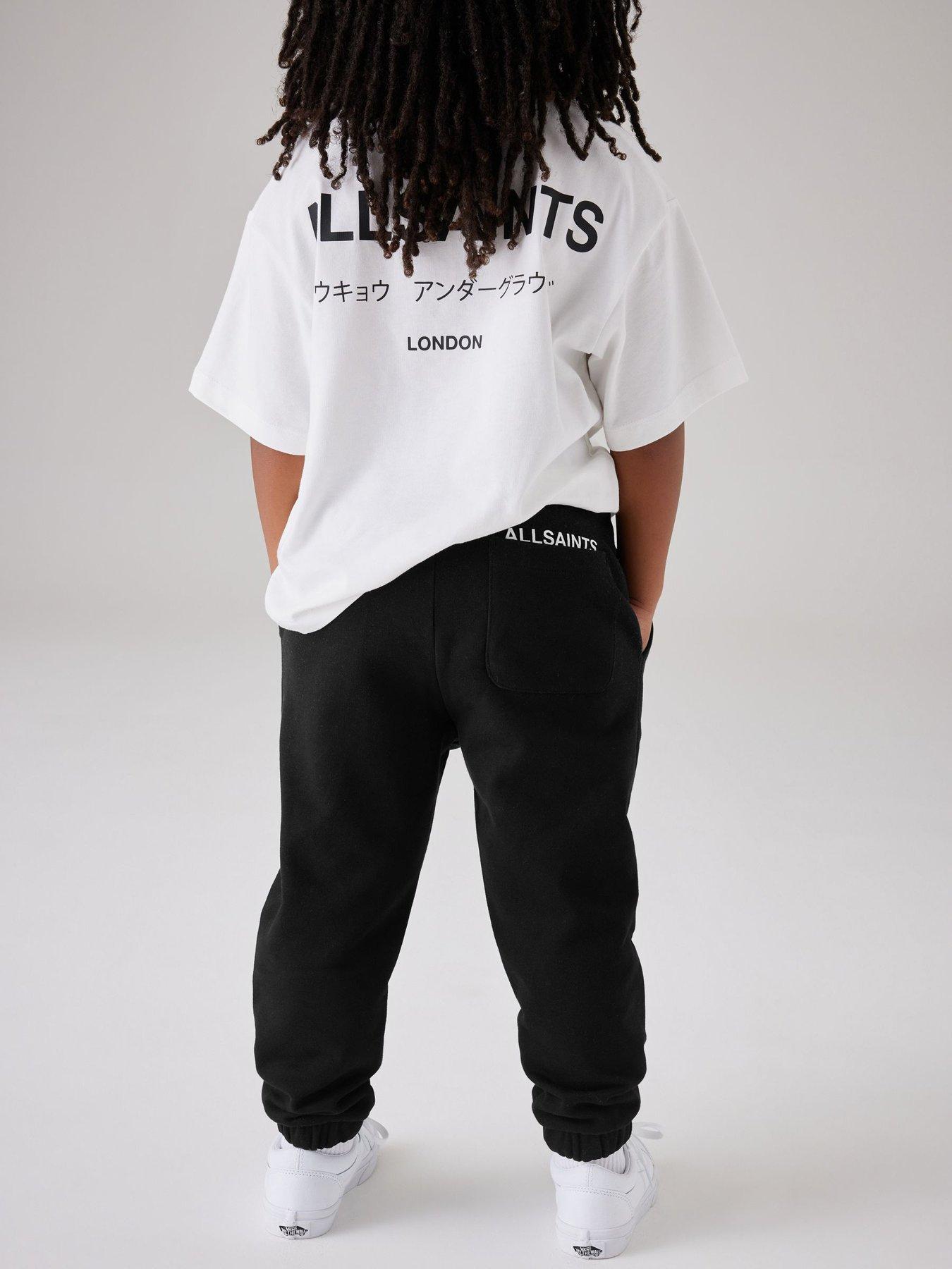 Image 6 of 7 of smALLSAINTS Boys Underground Cuffed Joggers - Black