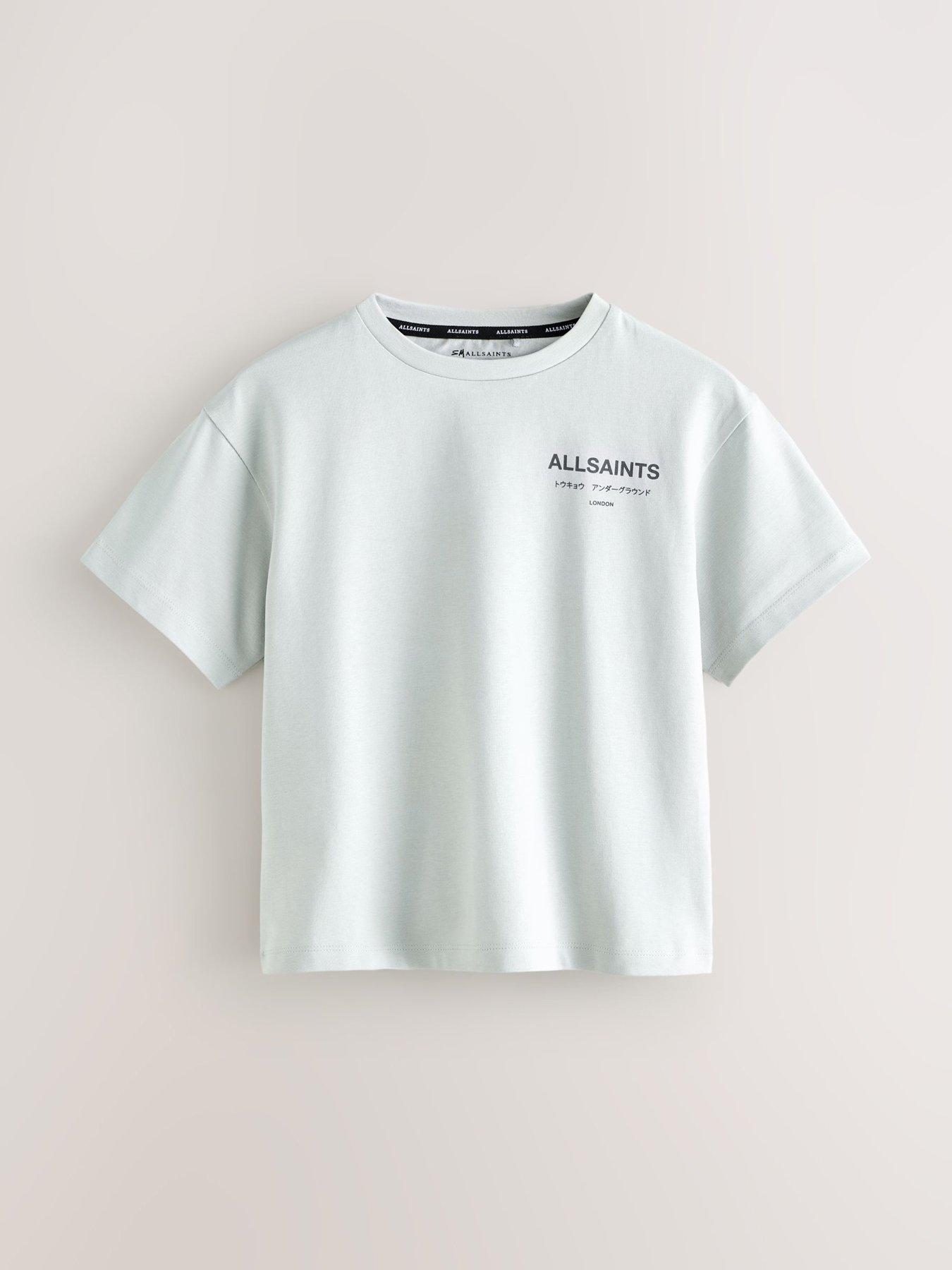 smALLSAINTS Boys Crew Neck Short Sleeve Logo T-shirt - Grey