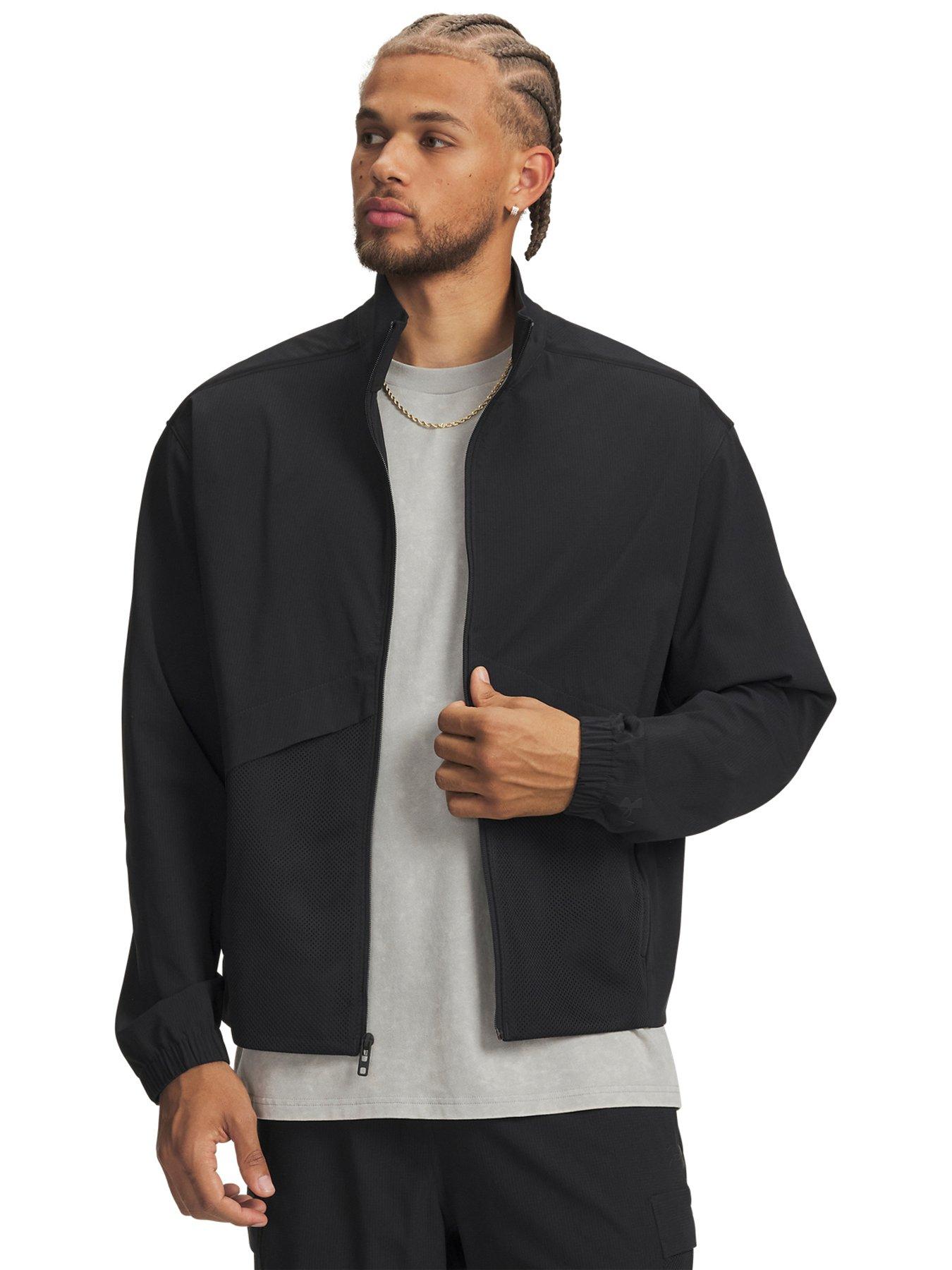 UNDER ARMOUR Mens Training Unstoppable Woven Jacket - Black