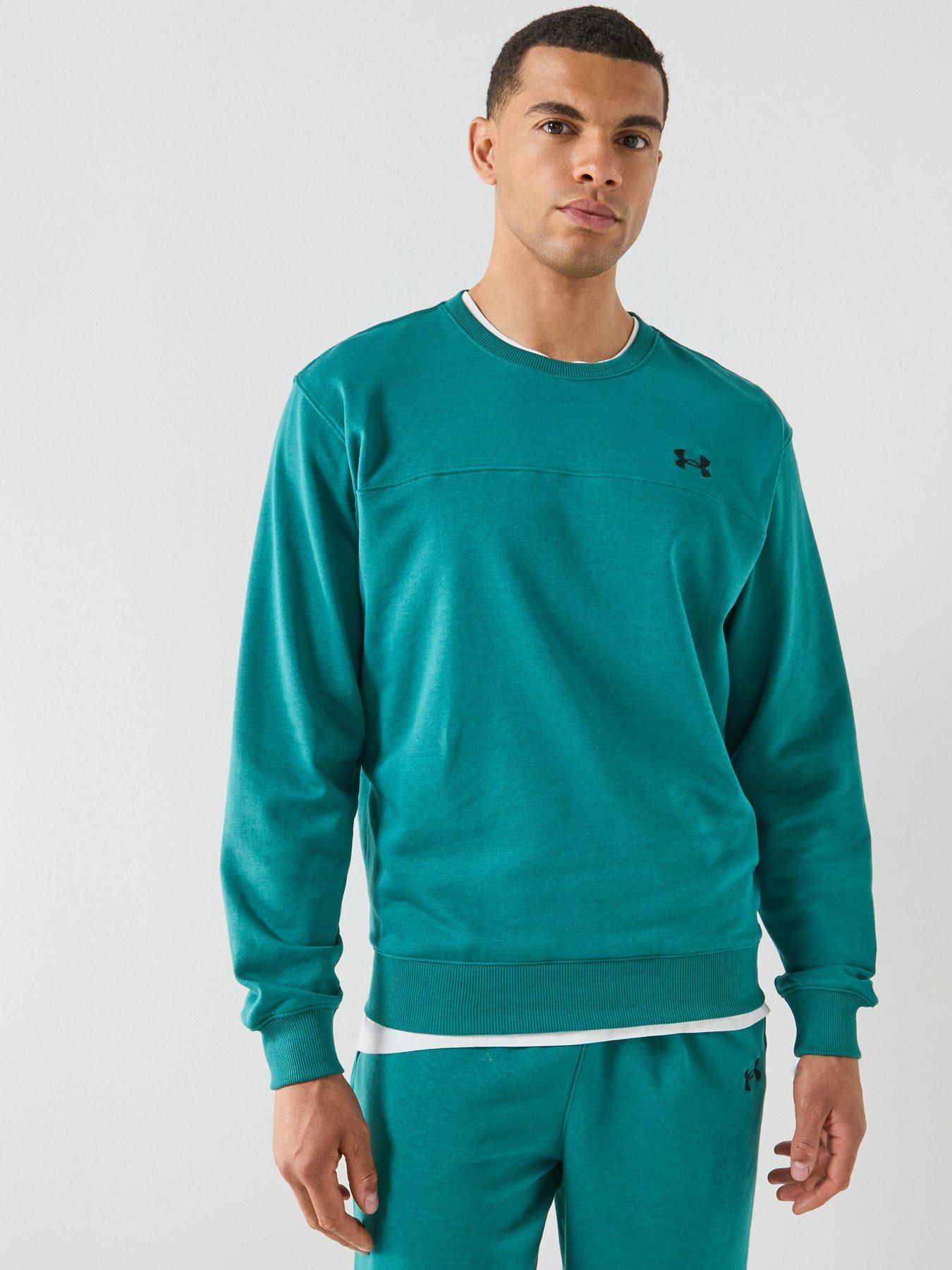 under-armour-mens-training-rival-terry-crew-greenfront