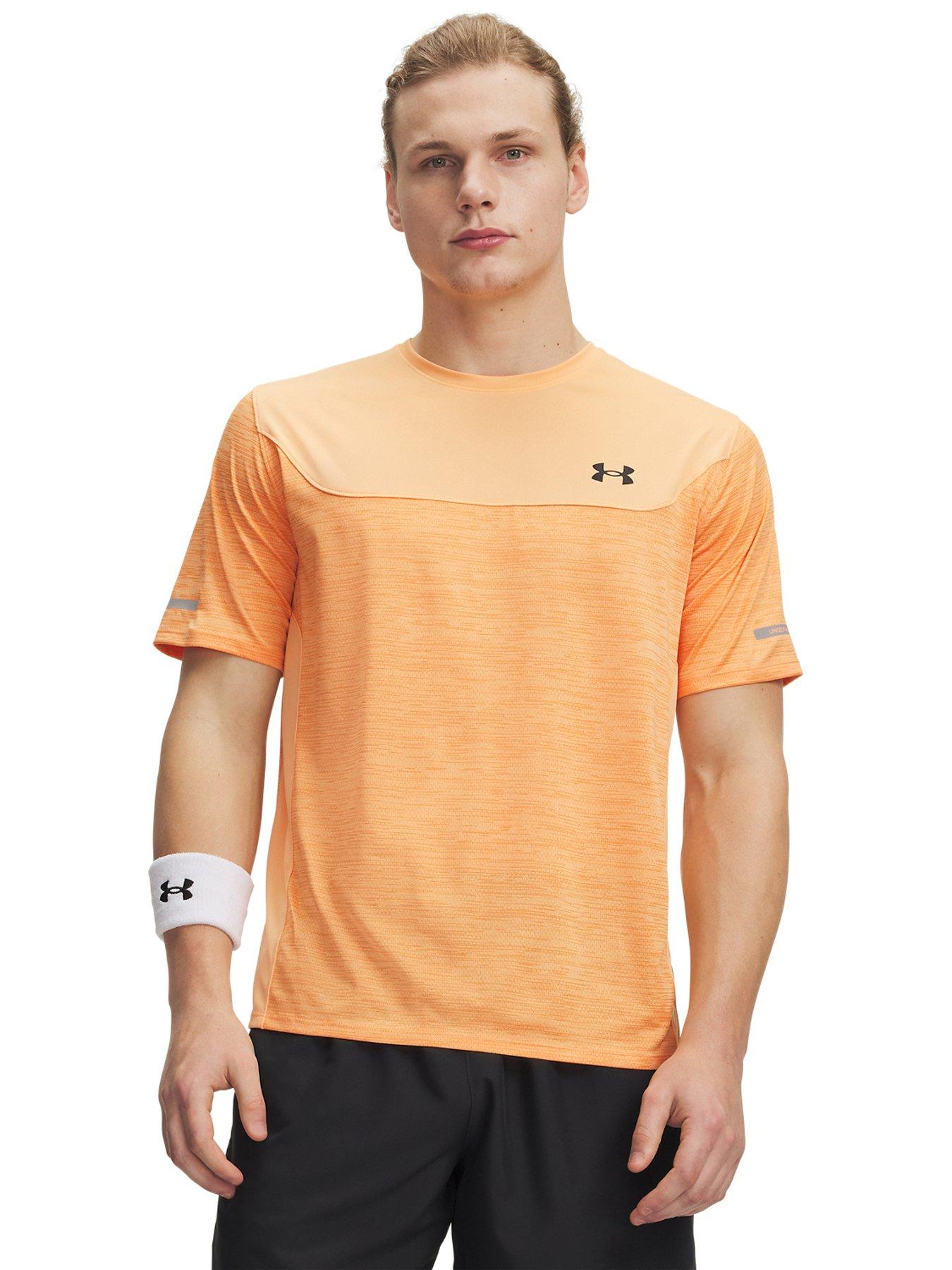 Image 1 of 3 of UNDER ARMOUR Mens Training Tech Utility Short Sleeve T-Shirt - Orange