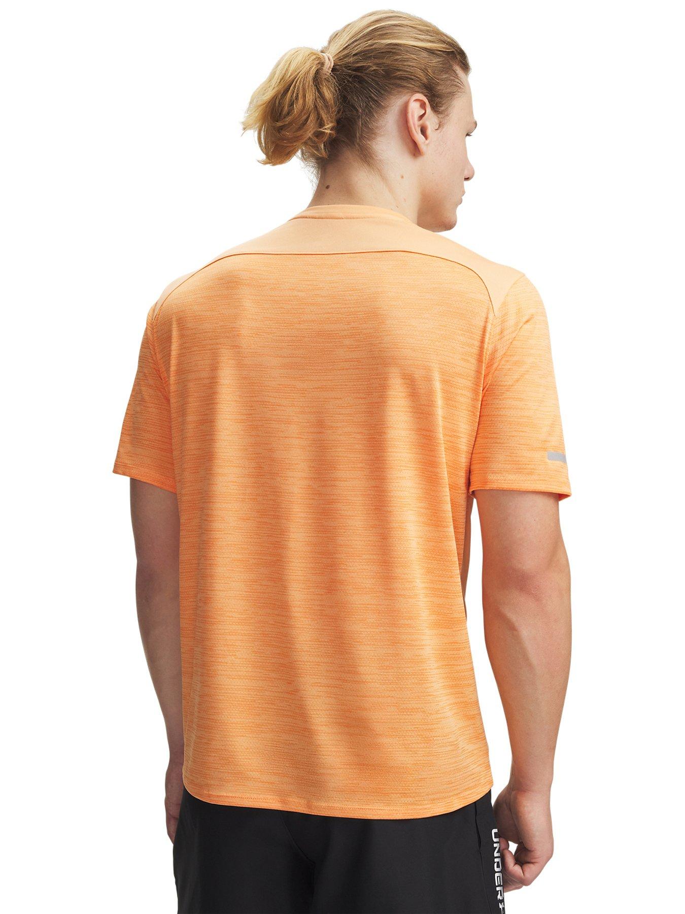 Image 2 of 3 of UNDER ARMOUR Mens Training Tech Utility Short Sleeve T-Shirt - Orange