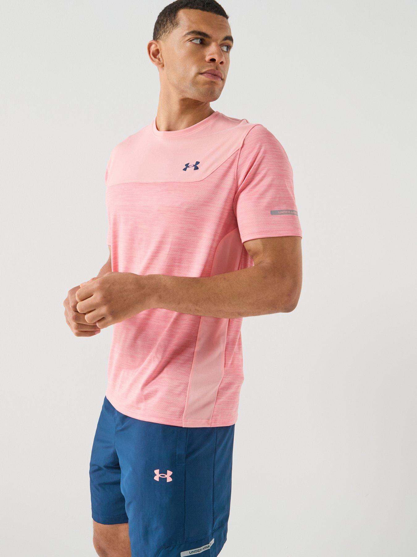 under-armour-mens-training-tech-utility-short-sleeve-t-shirt-pinkfront