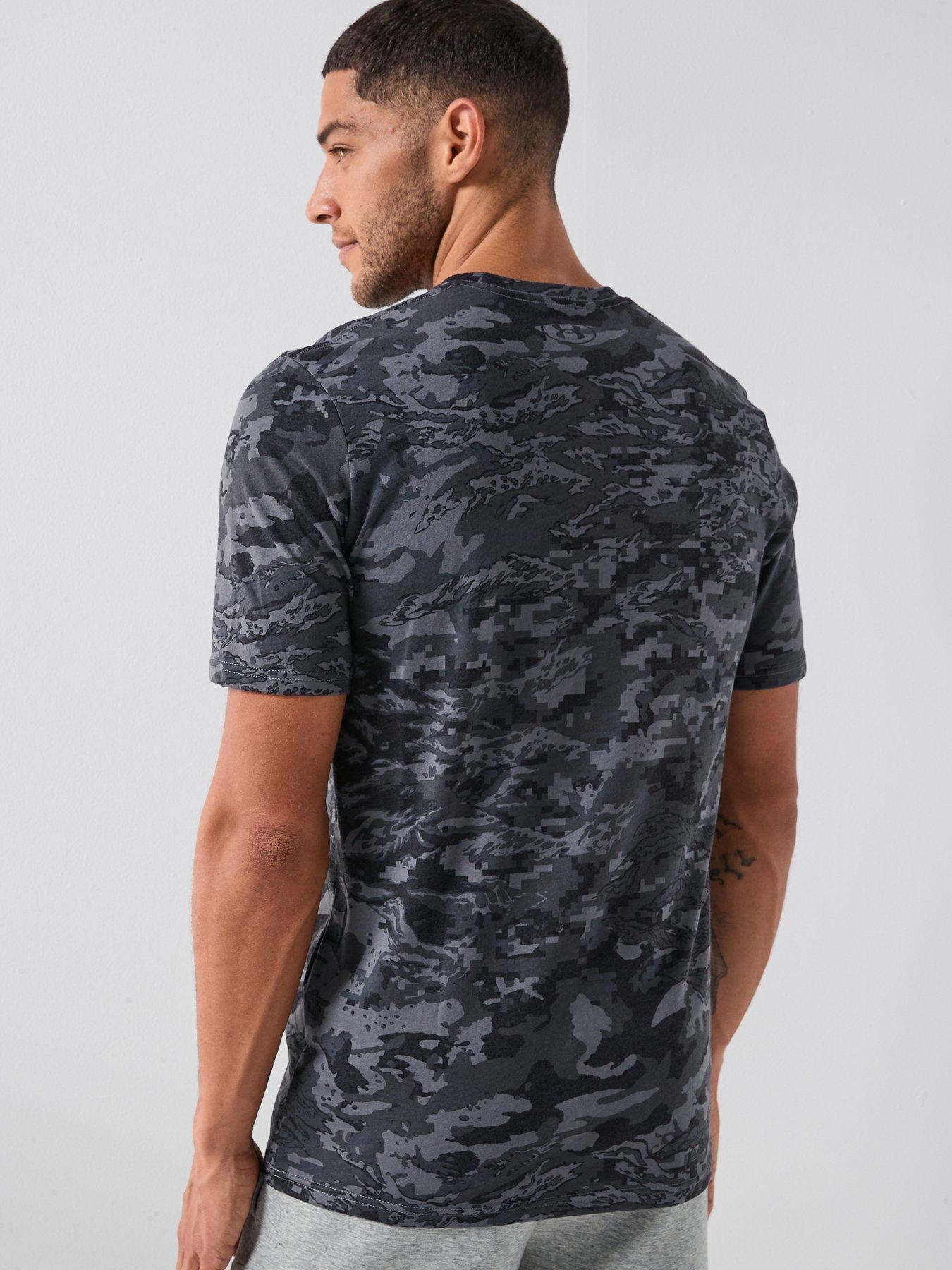 Image 2 of 2 of UNDER ARMOUR Mens Training Big Logo Short Sleeve T-shirt - Grey