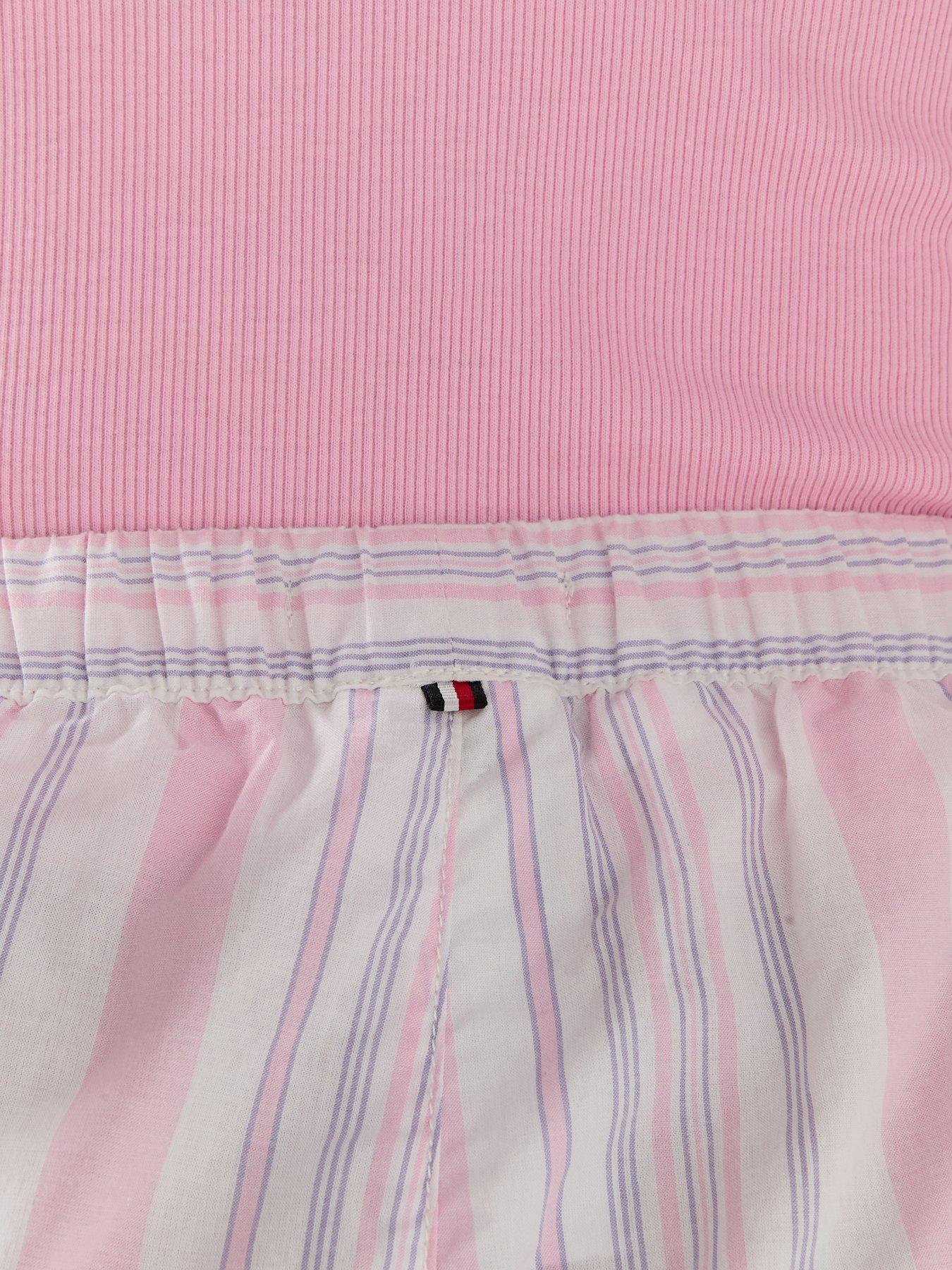 Image 6 of 6 of Tommy Hilfiger Poplin Stripe Pants - Pink