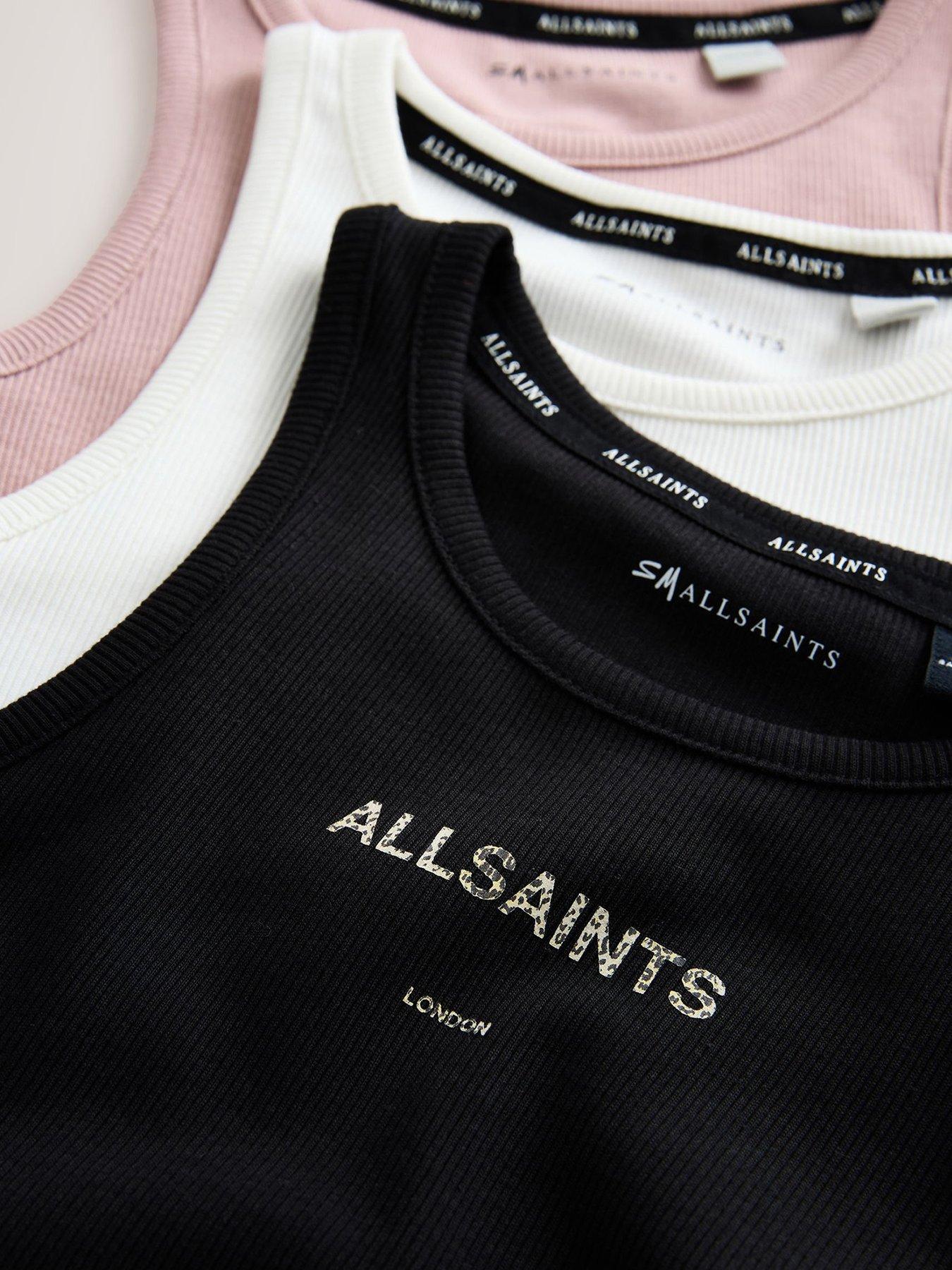 Image 2 of 6 of smALLSAINTS Girls Logo Ribbed Vests 3 Pack - Multi