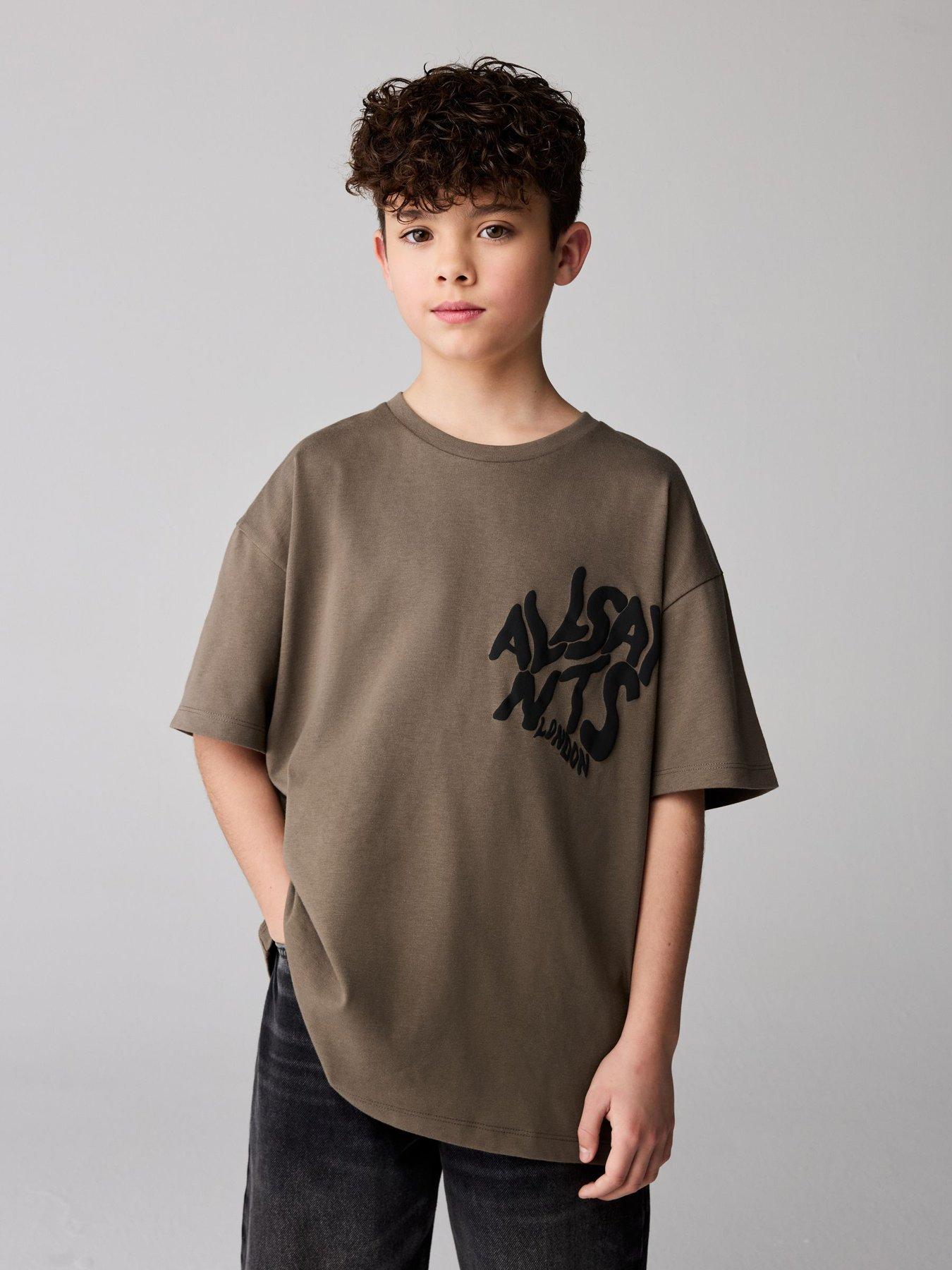 smALLSAINTS Younger Boys Orlando Back Print Short Sleeved T-Shirt - Brown