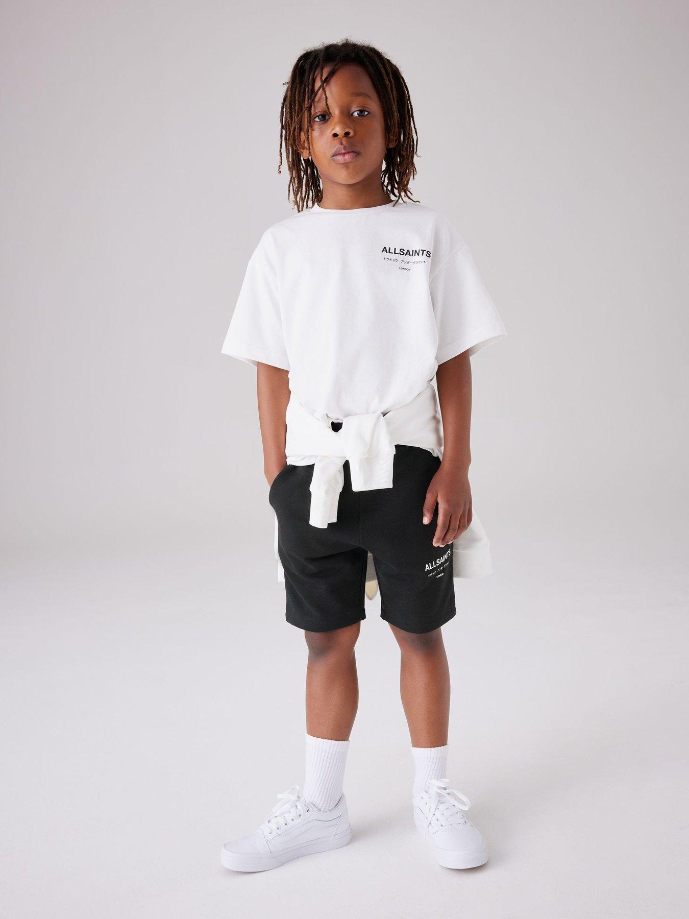 smallsaints-older-boys-underground-logo-shorts-black