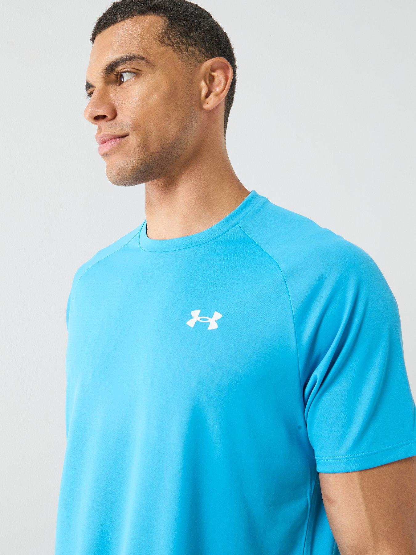 under-armour-mens-training-tech-short-sleeve-crew-blueoutfit