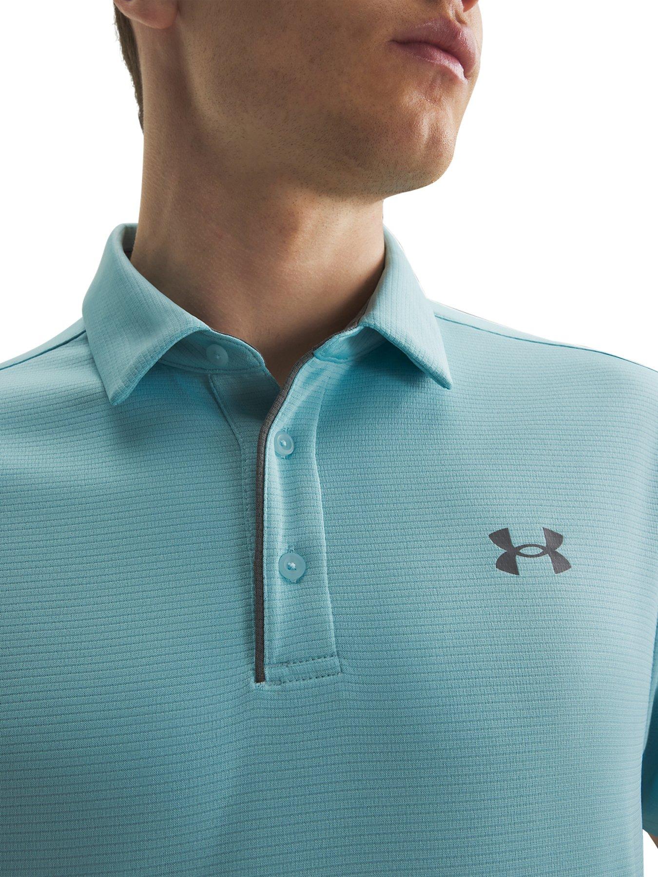 Image 3 of 3 of UNDER ARMOUR Mens Golf Tech Short Sleeve Polo - Blue