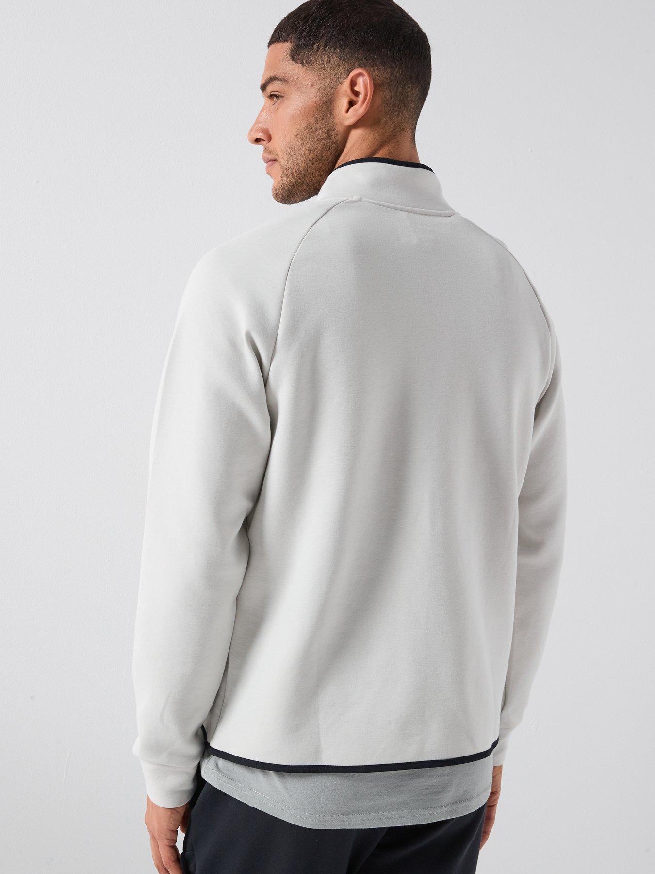 under-armour-mens-training-unstoppable-fleece-12-zip-whitestillFront