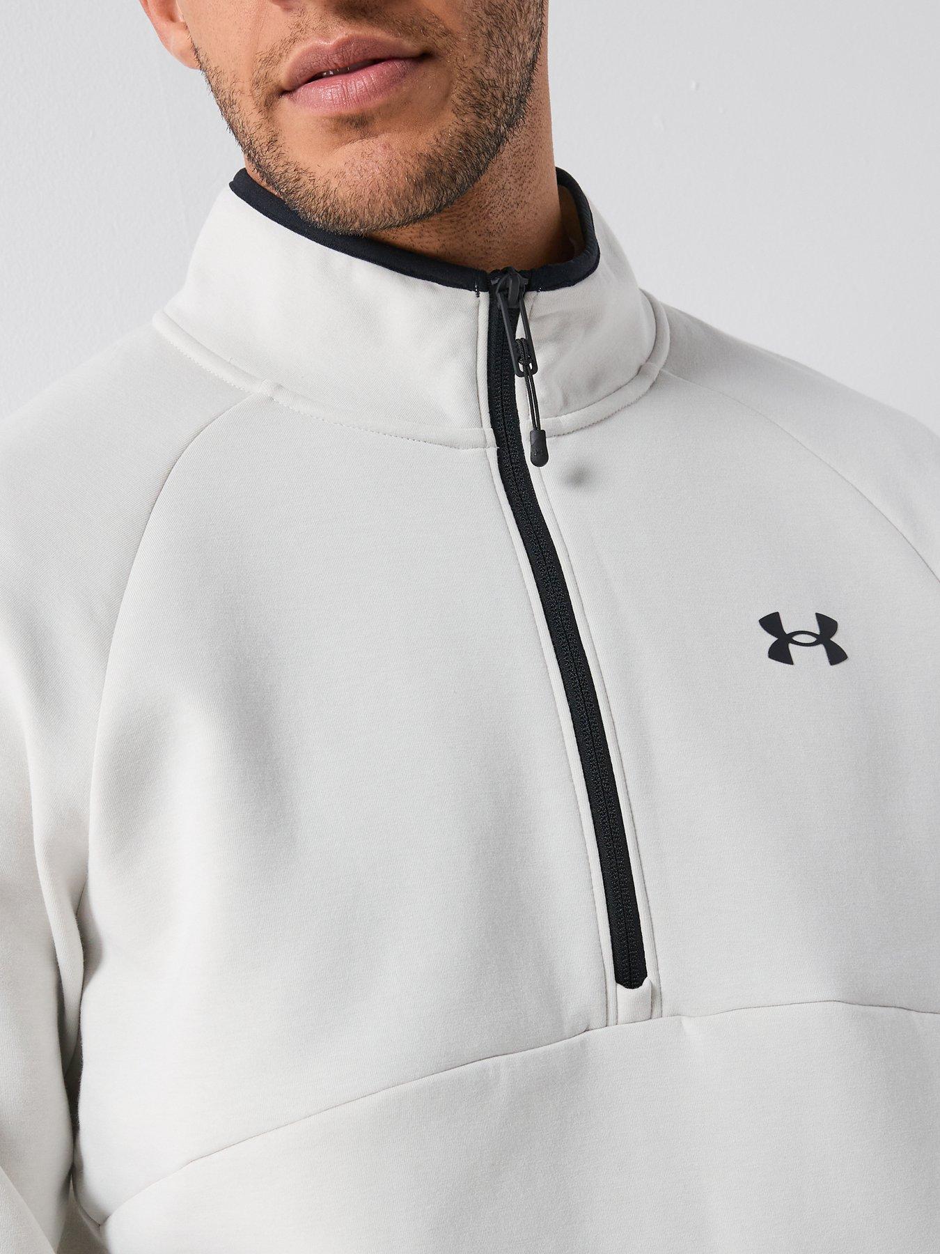 under-armour-mens-training-unstoppable-fleece-12-zip-whiteoutfit