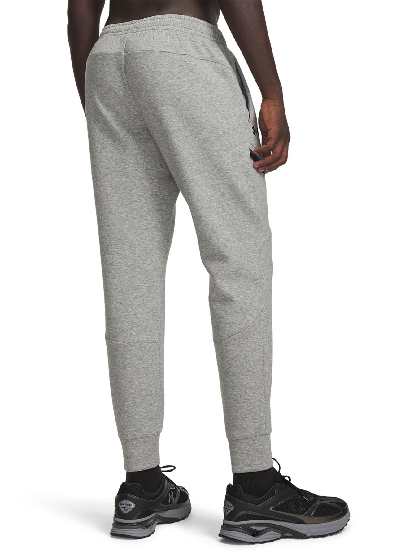 under-armour-mens-training-unstoppable-fleece-jogger-greystillFront