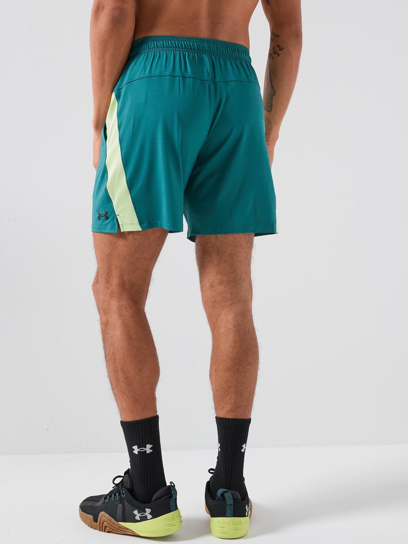 under-armour-mens-training-tech-vent-short-greenstillFront