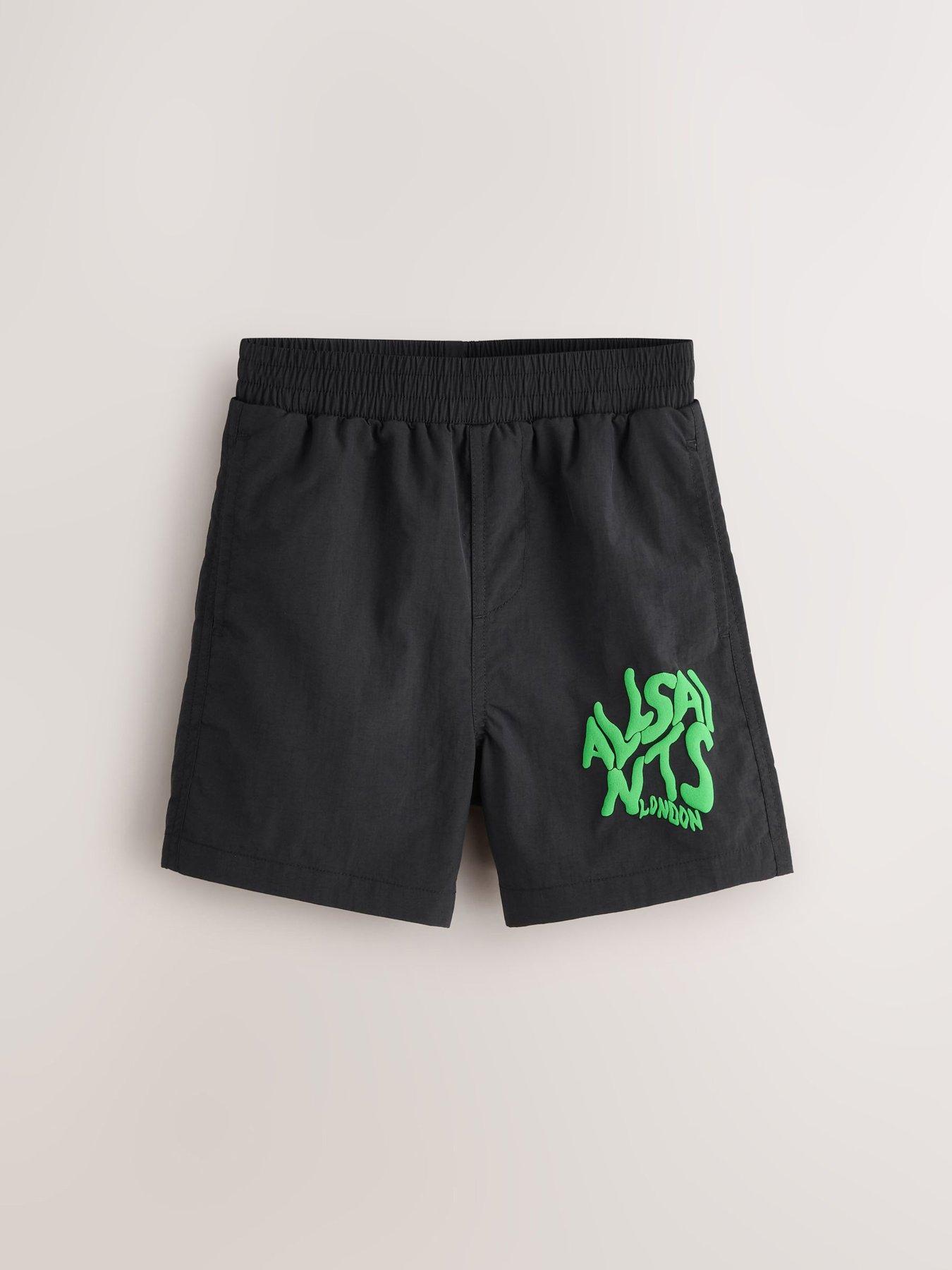Image 1 of 5 of smALLSAINTS Older Boys Orlando Swim Shorts - Black